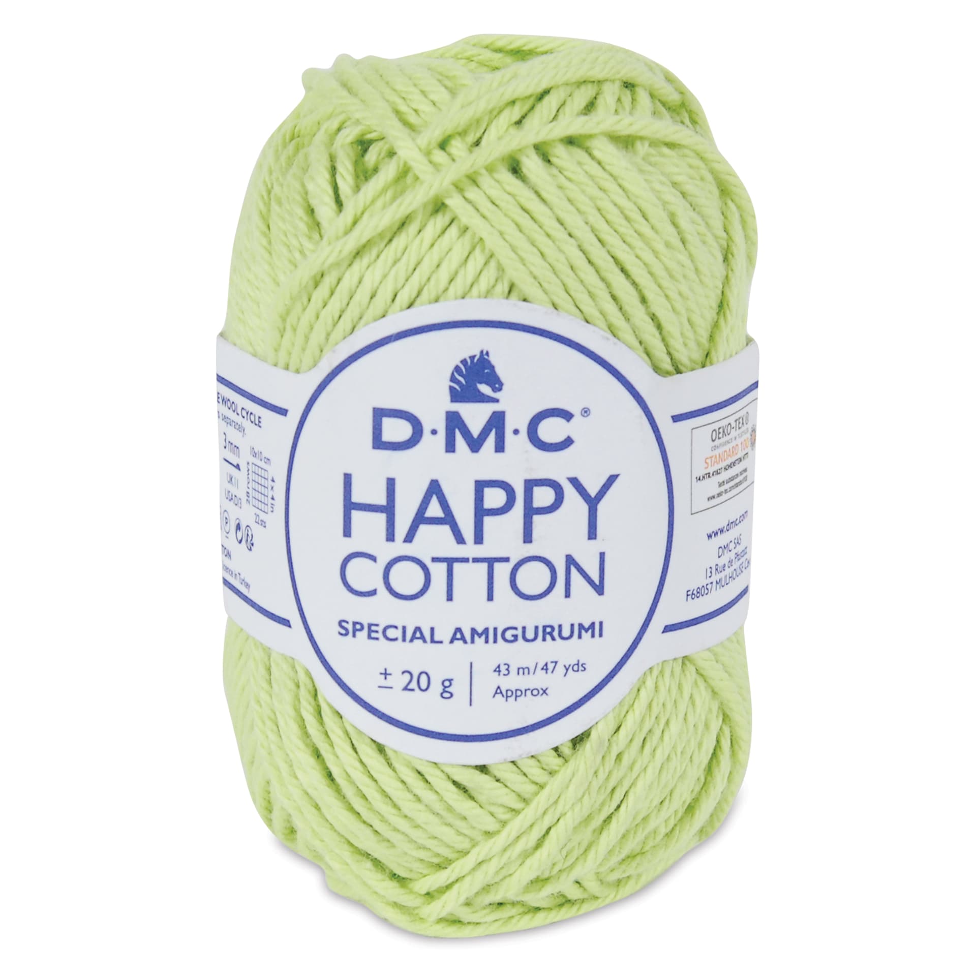 DMC Happy Cotton Yarn - Fizz Lime 779, 20 g
