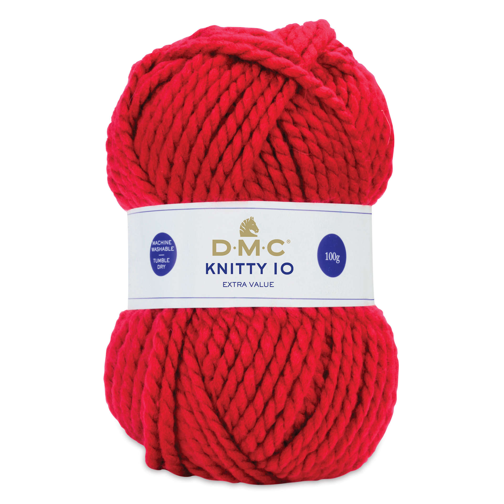 DMC Knitty 10 Yarn - 833 Red, 89 yards