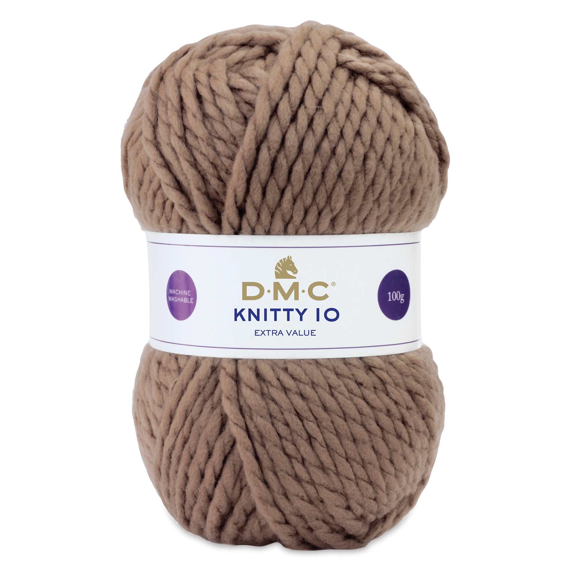 DMC Knitty 10 Yarn - 927 Brown, 89 yards