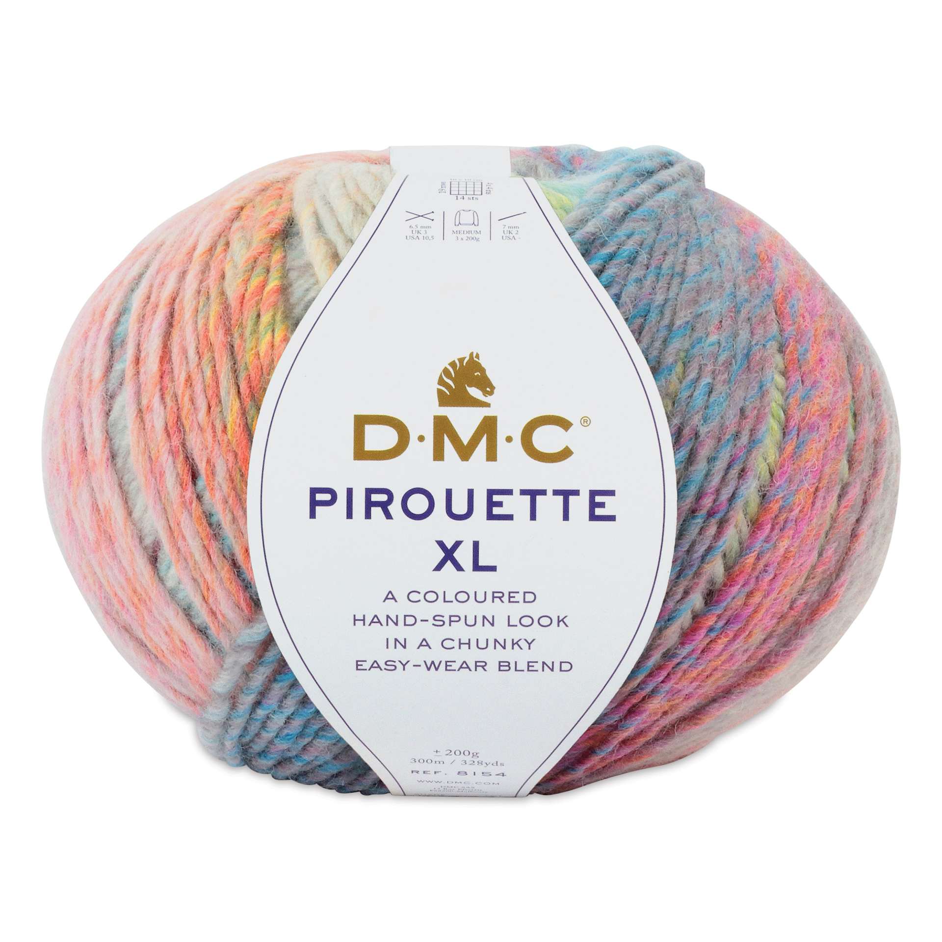 DMC Pirouette XL Yarn - 1101 Rainbow