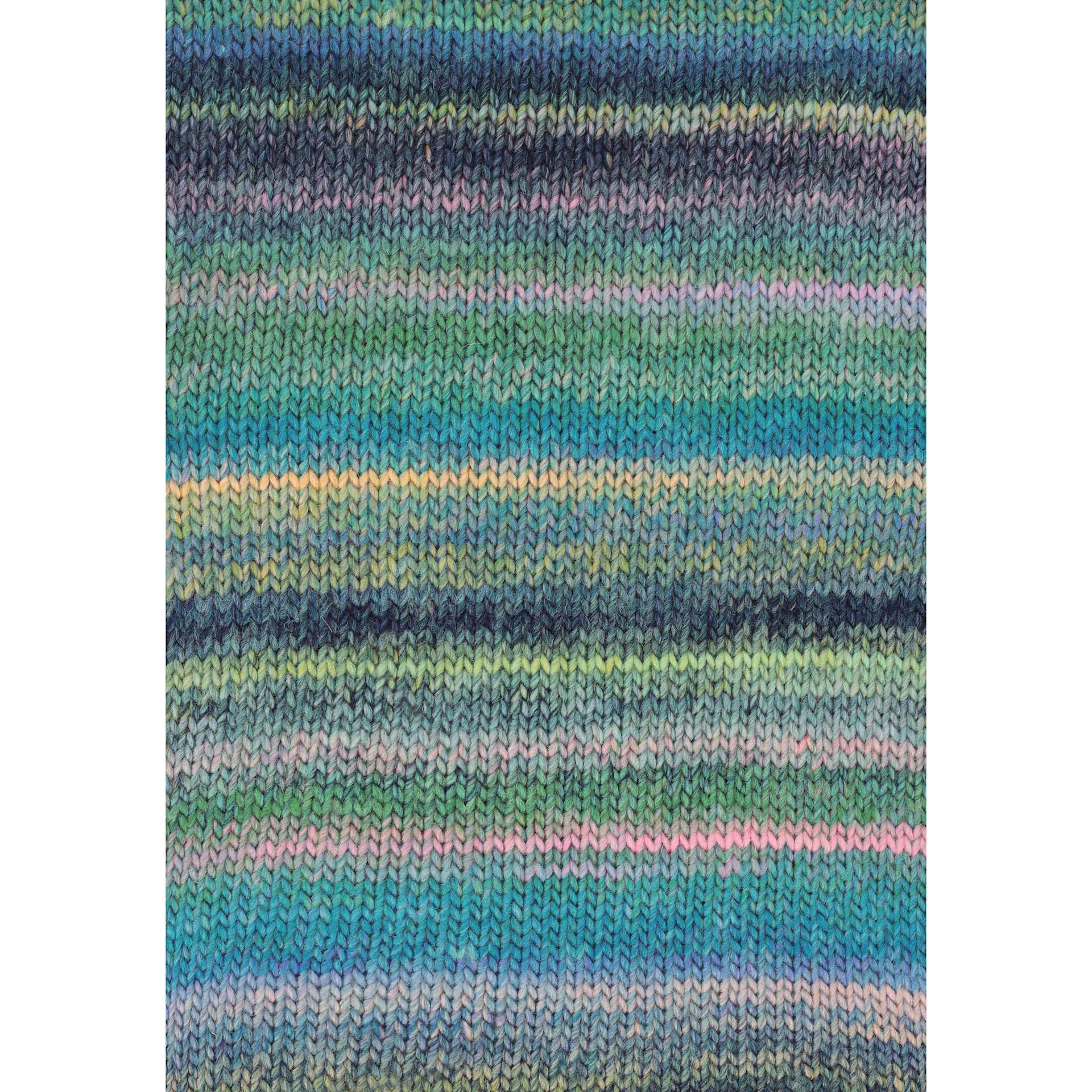 Sample made with DMC Pirouette XL Yarn 1102 Blue