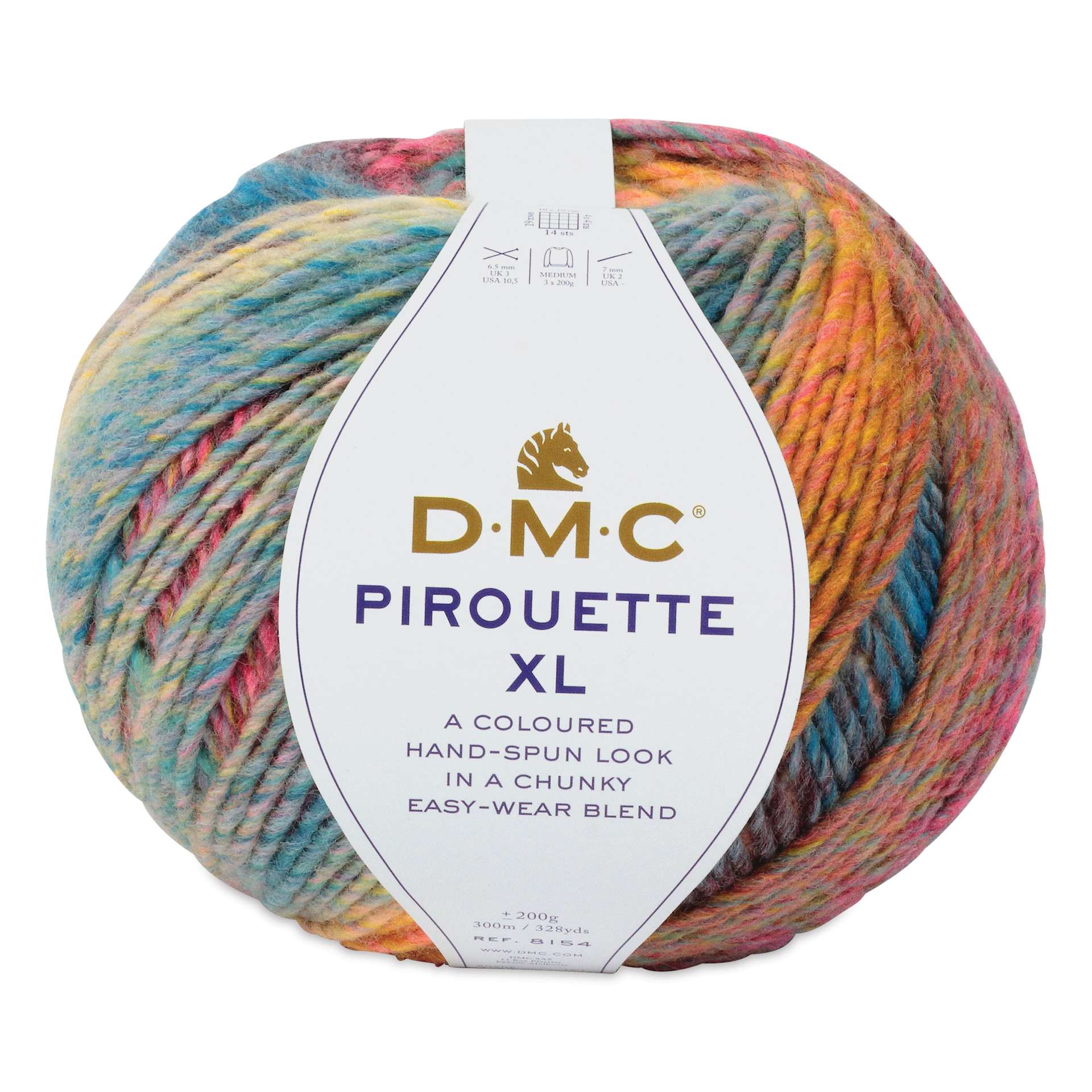 DMC Pirouette XL Yarn - 1104 Blue Orange