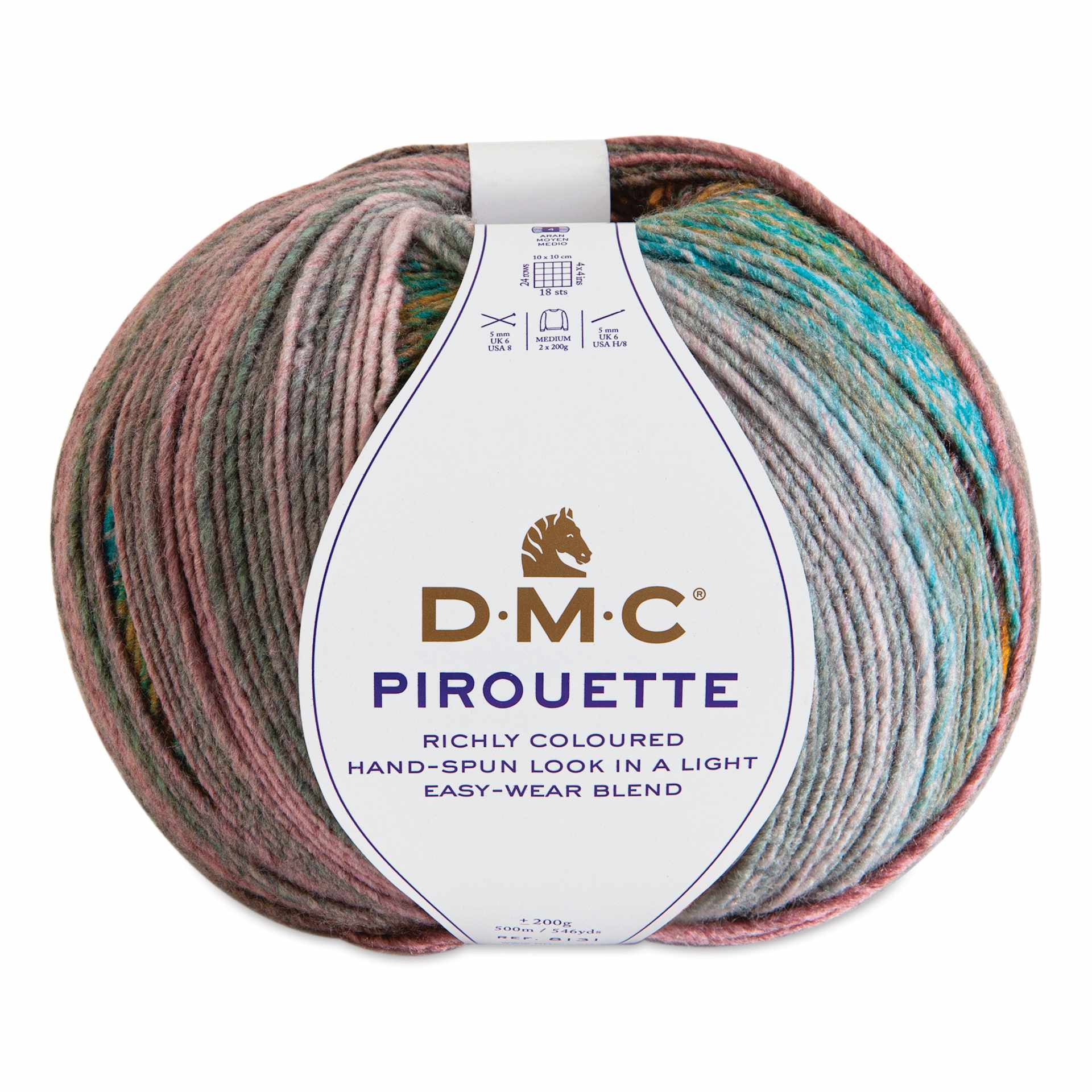 DMC Pirouette Yarn - 707 Gray Orange