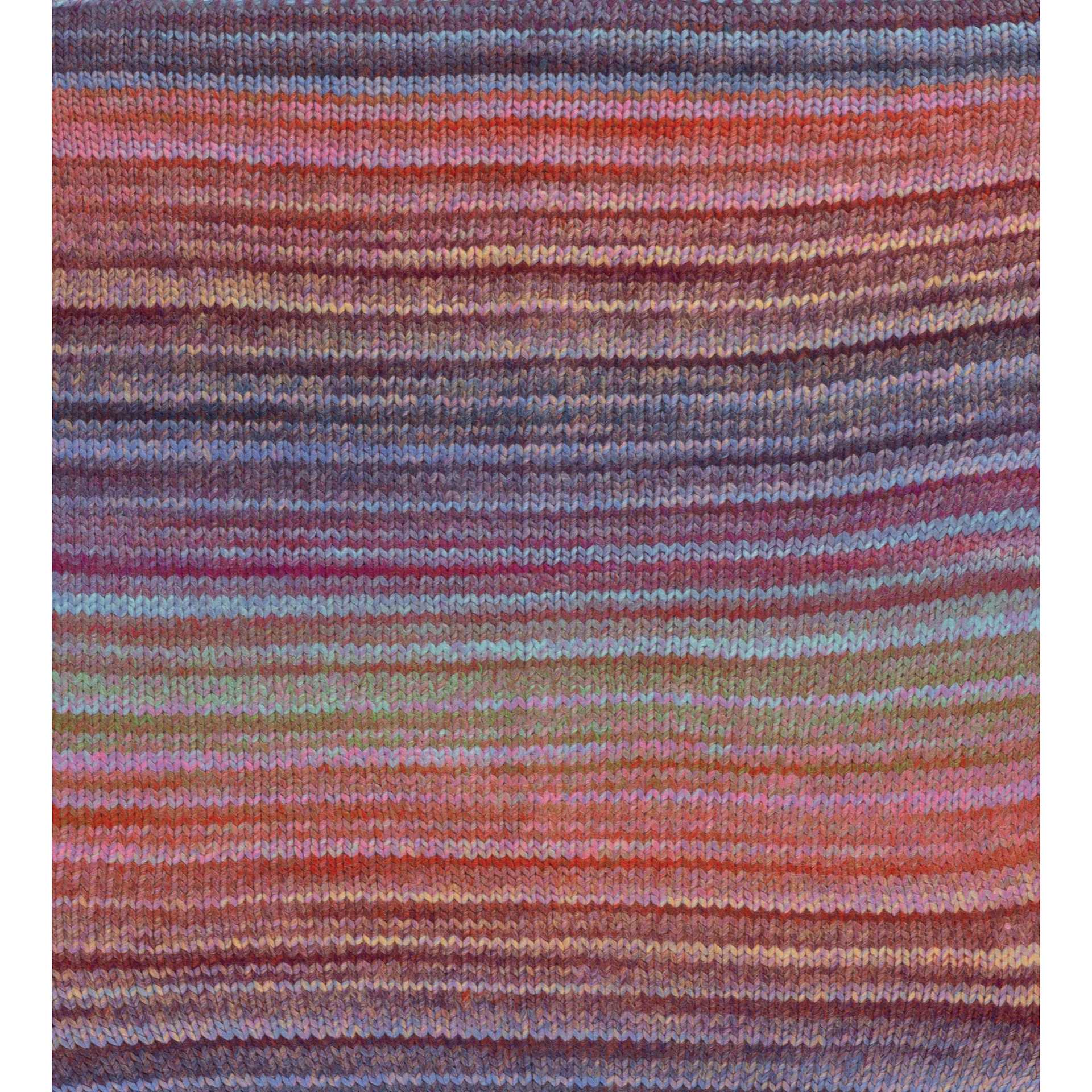 Sample made with DMC Pirouette Yarn 844 Orange.