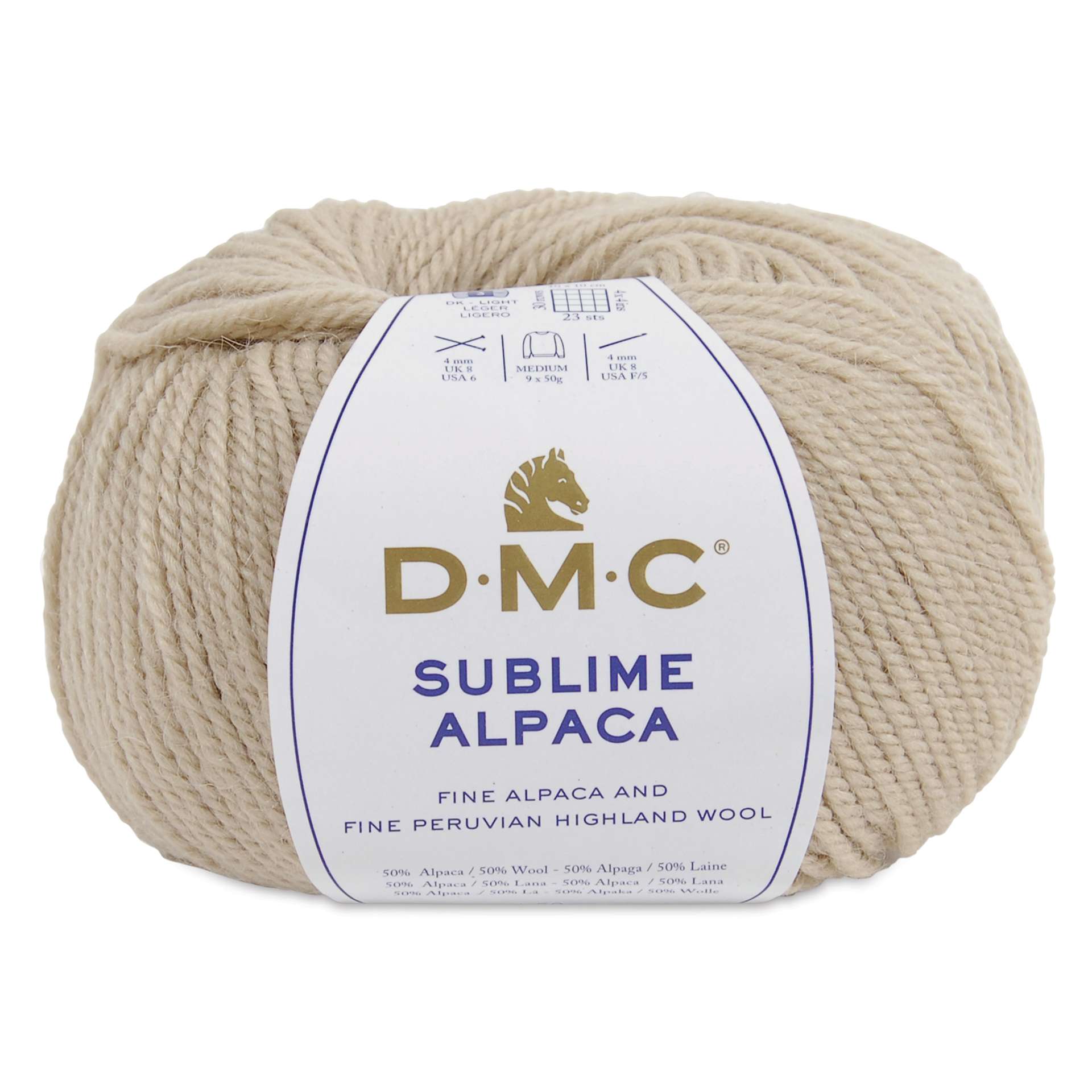DMC Sublime Alpaca Yarn - 113 Cream, 126 yards