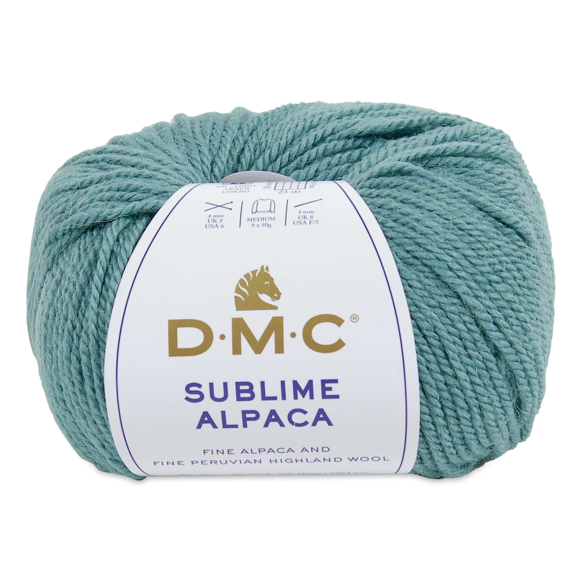 DMC Sublime Alpaca Yarn - 807 Blue, 126 yards