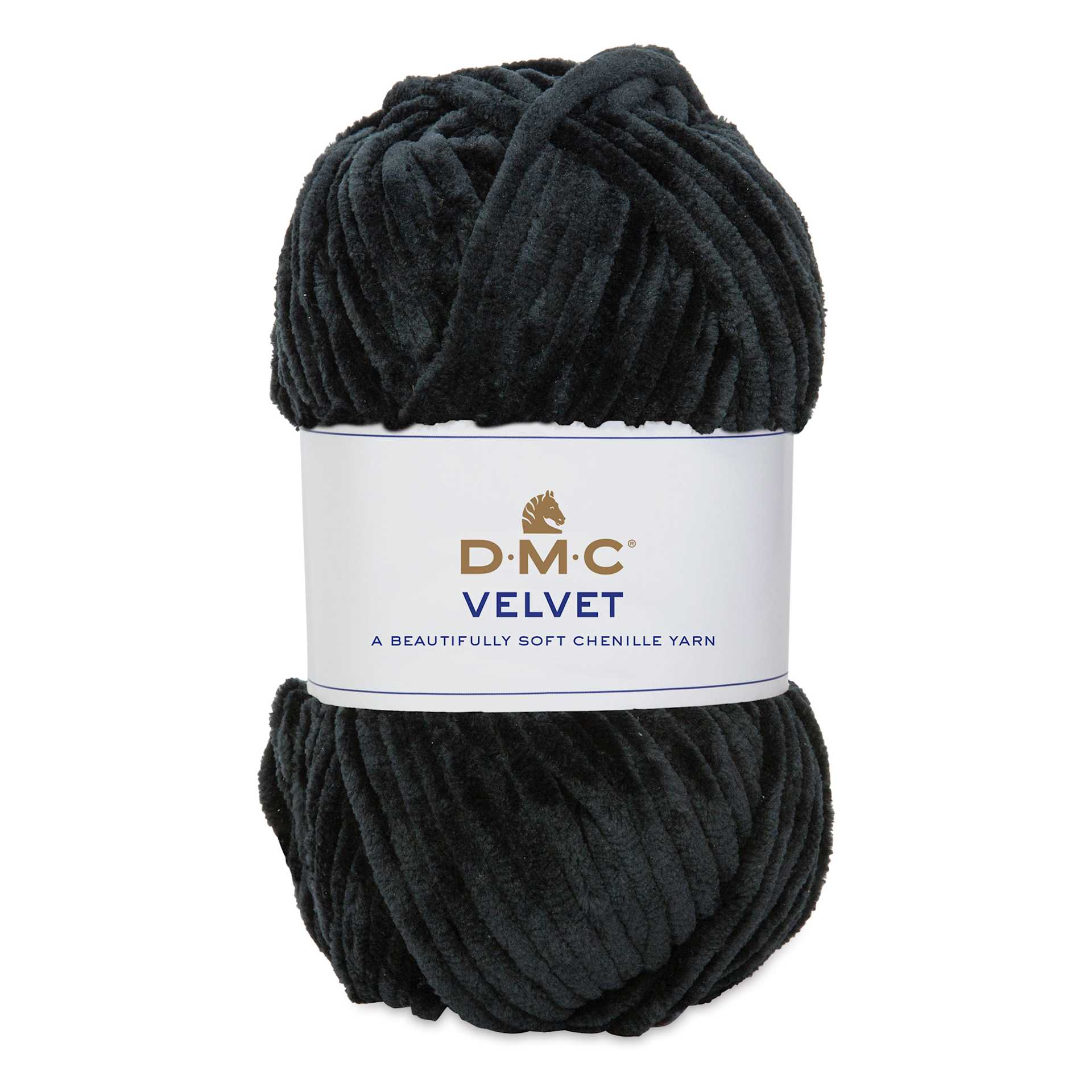 DMC Velvet Yarn - 10 Black, 109 yards