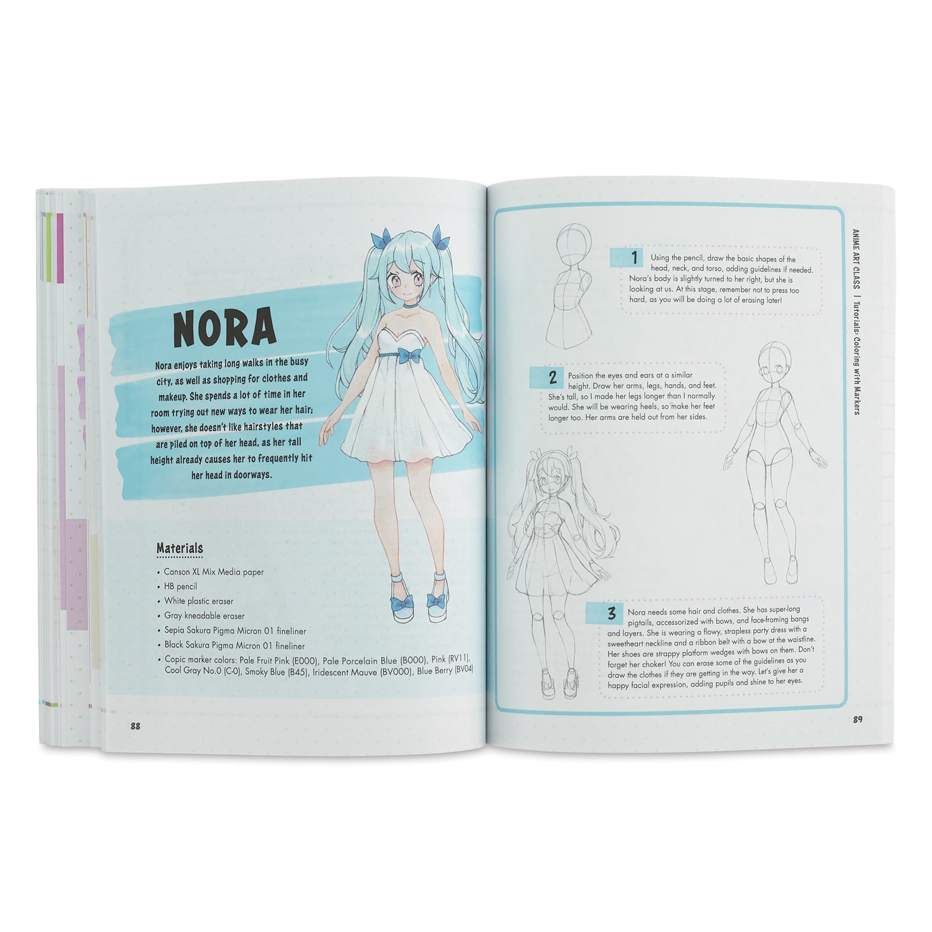 Anime Art Class ("Nora" spread)