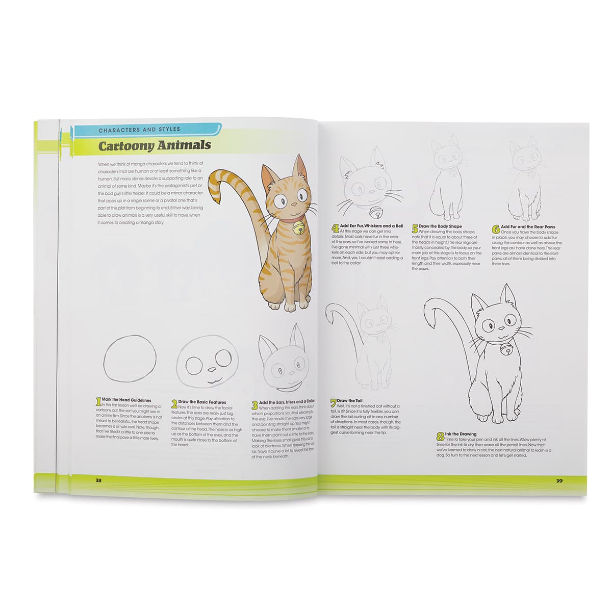 Mastering Manga 3 - Spread on drawing cartoon Animals

