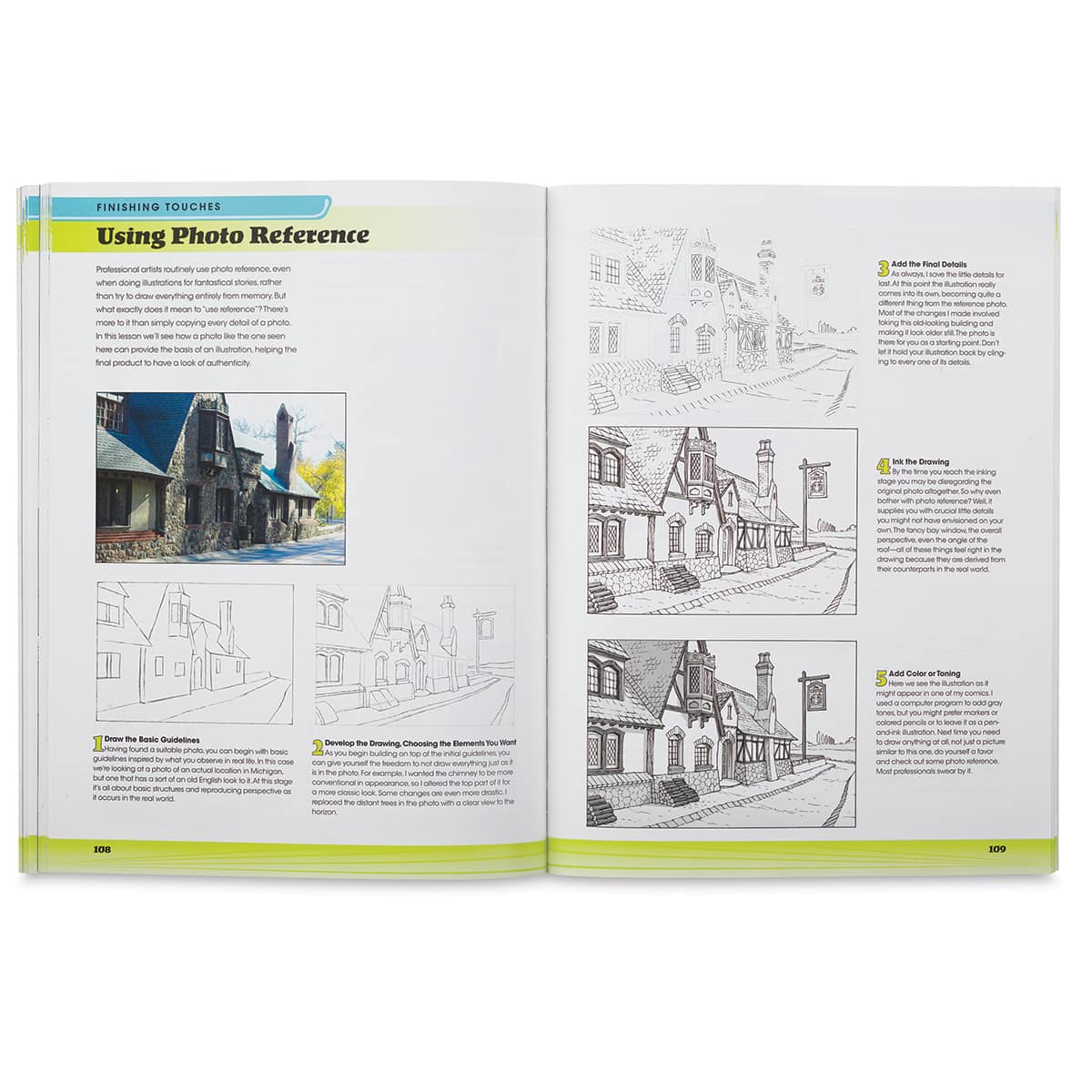 Mastering Manga 3 - Spread on using Photo References
