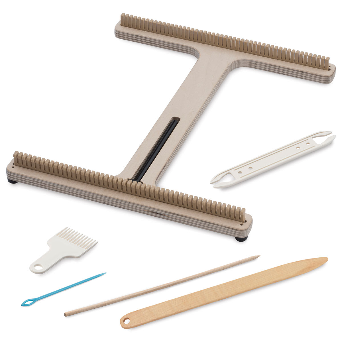 Schacht Easel Weaver - Components of Easel Kit laid flat
