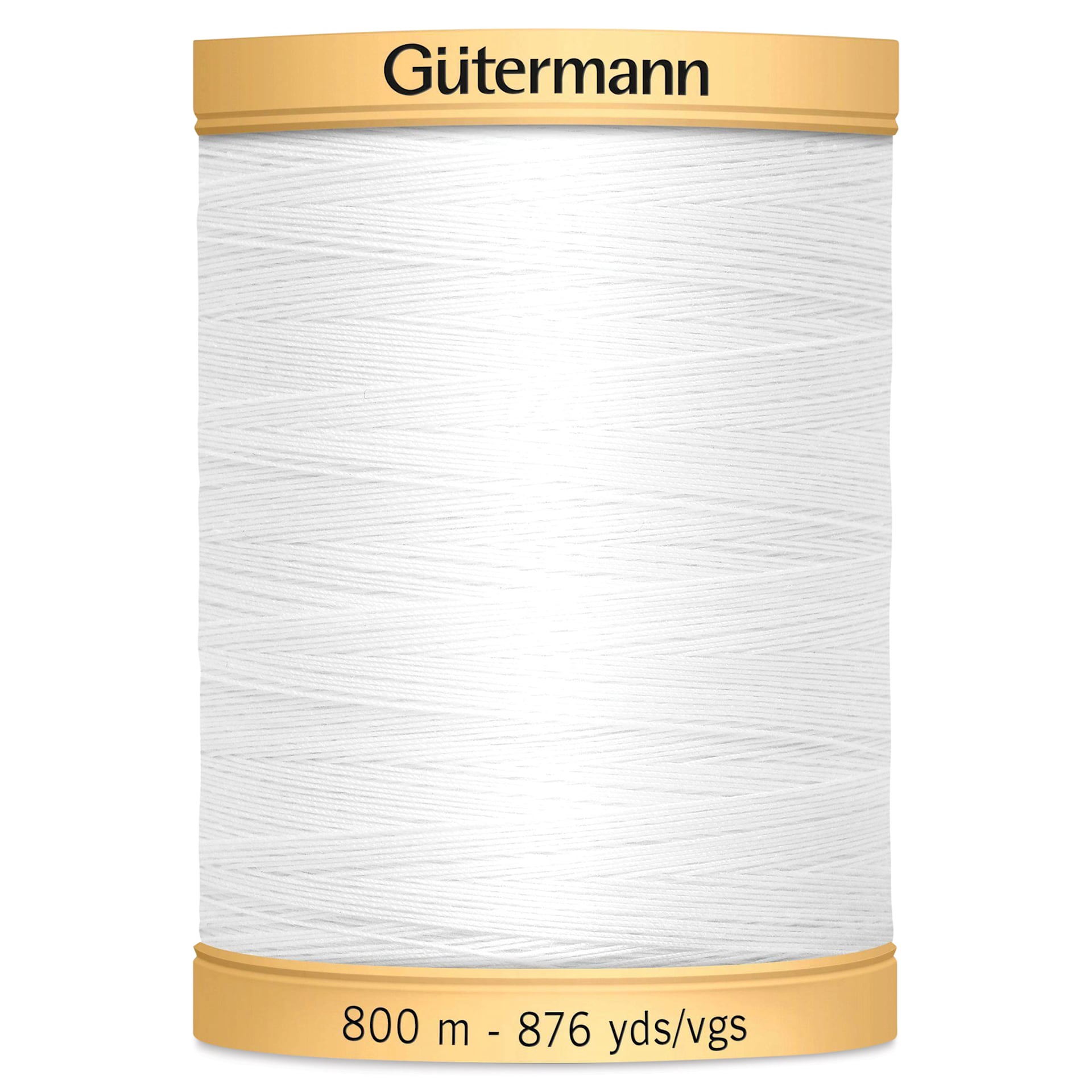 Gutermann Cotton Thread - White, 876 yd Spool