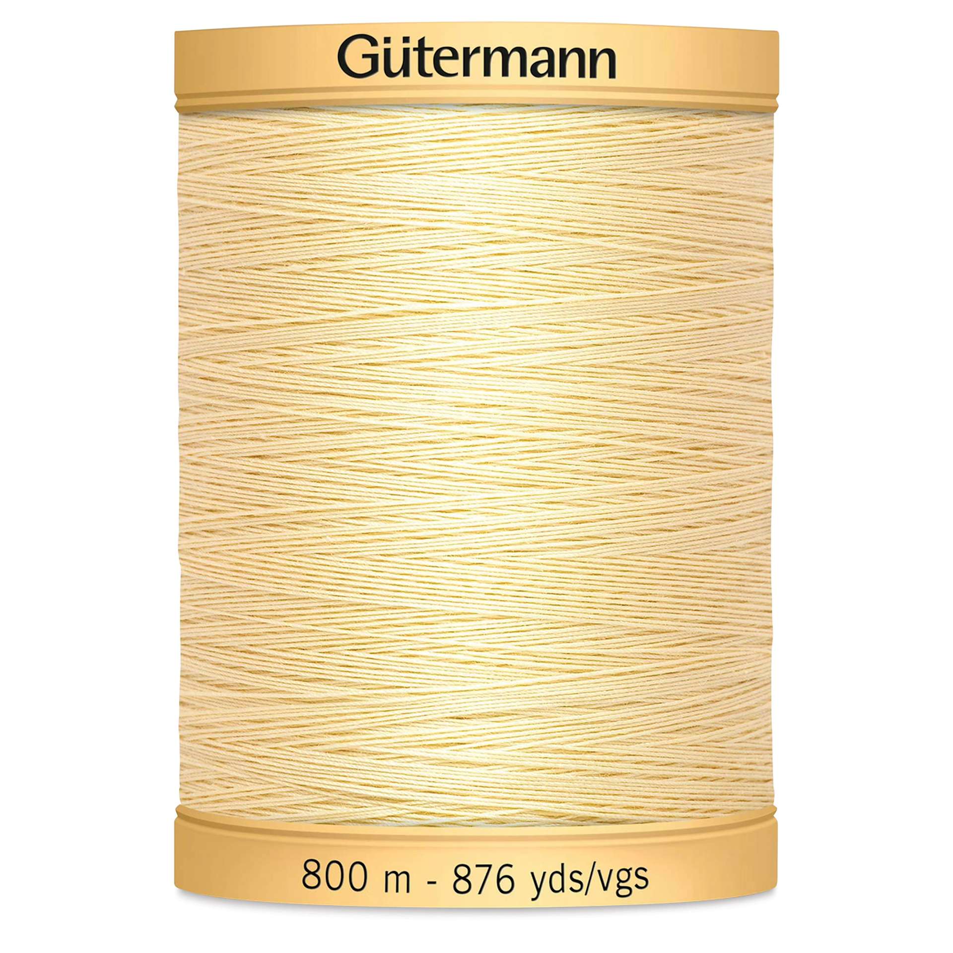 Gutermann Natural Cotton 50 Sewing Thread - Vanilla Cream, 876 yd Spool