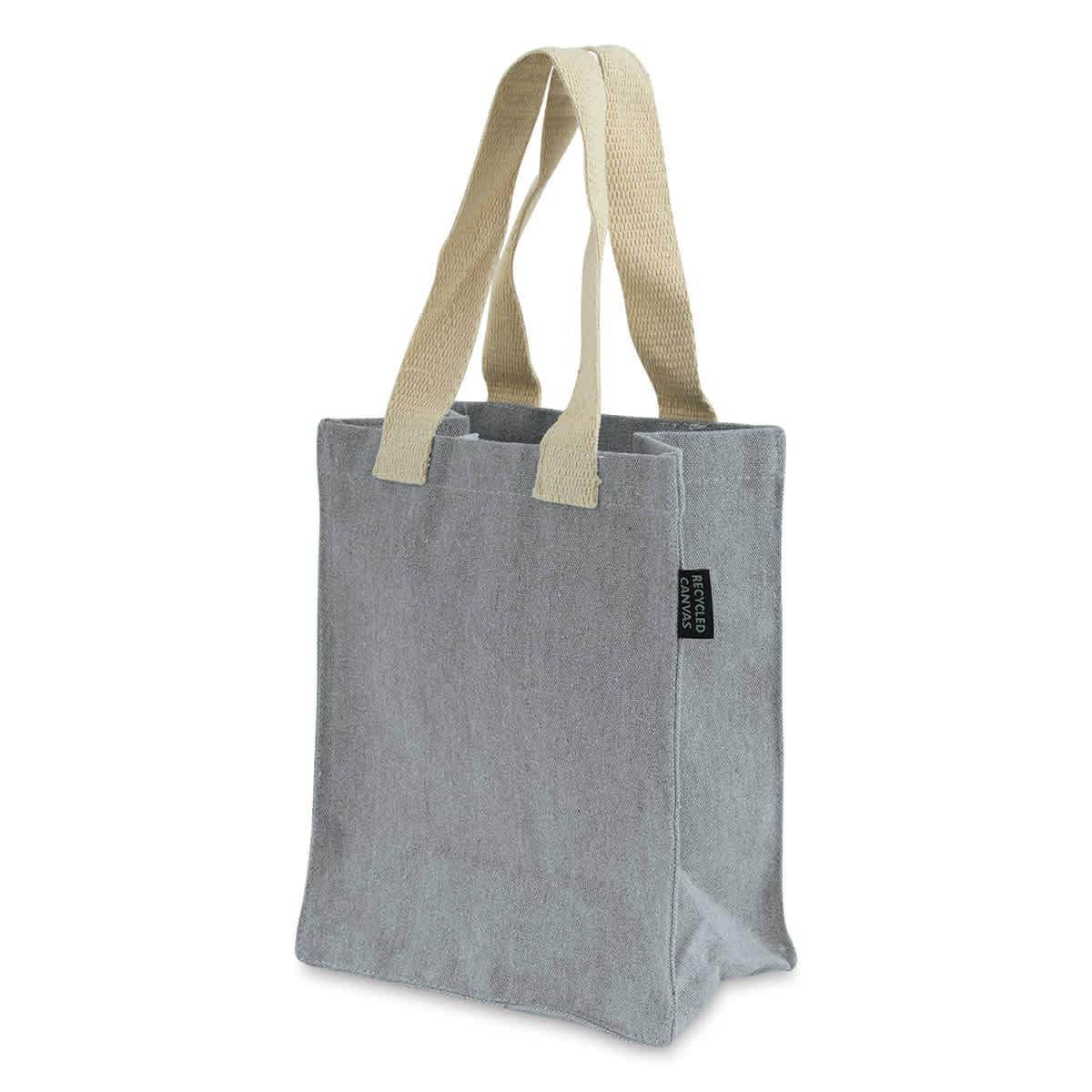 Harvest Import Recycled Canvas Tote - 10''H × 8''W × 5''D (Side of bag shown)
