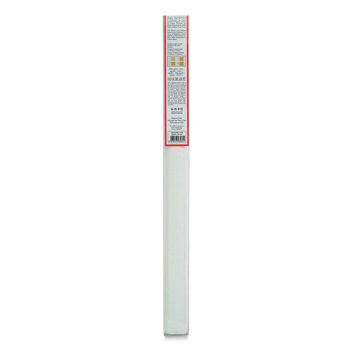DMC Charles Craft Monaco Cloth Roll - White, 20" x 24" (Back of packaging)