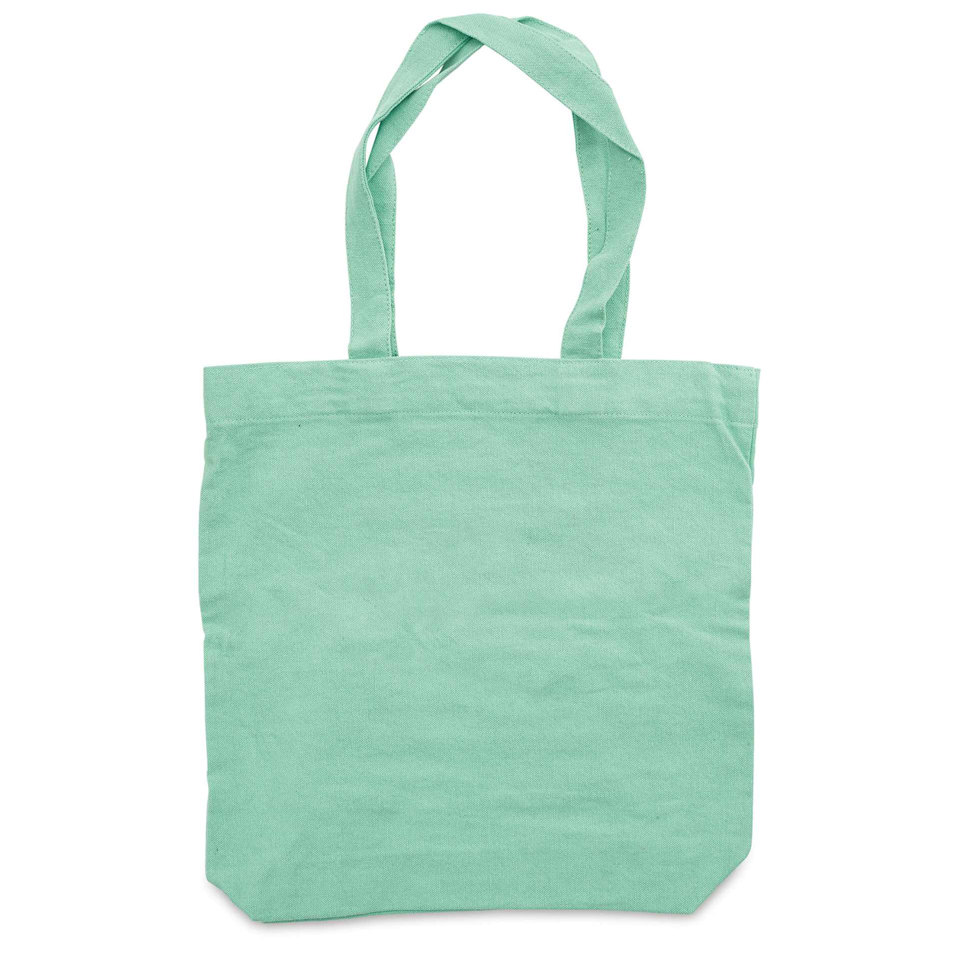 Harvest Import Washed Canvas Tote Bag - Green, Front Pocket, back side