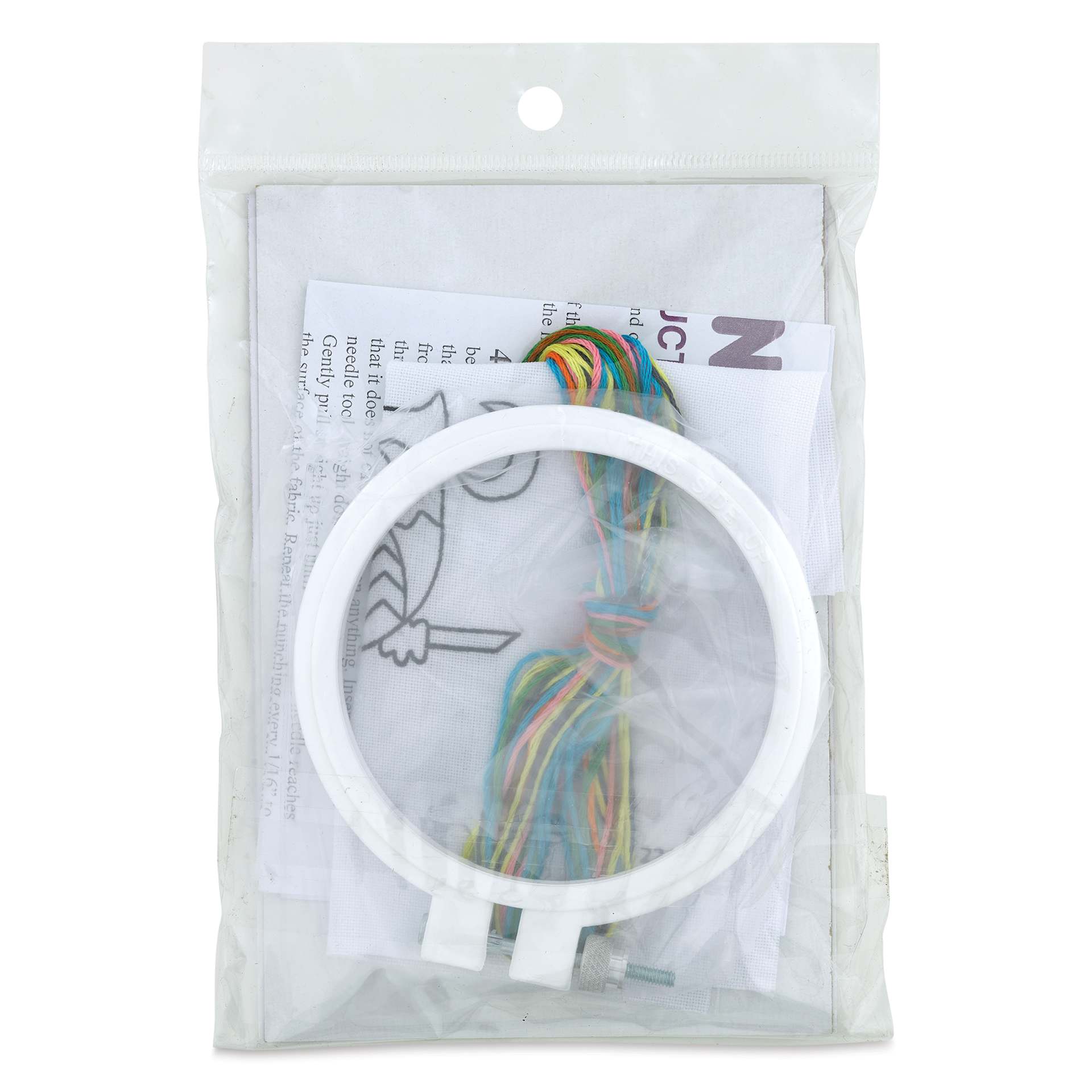 Design Works Thread Punch Needle Kit - Owl, back of the packaging