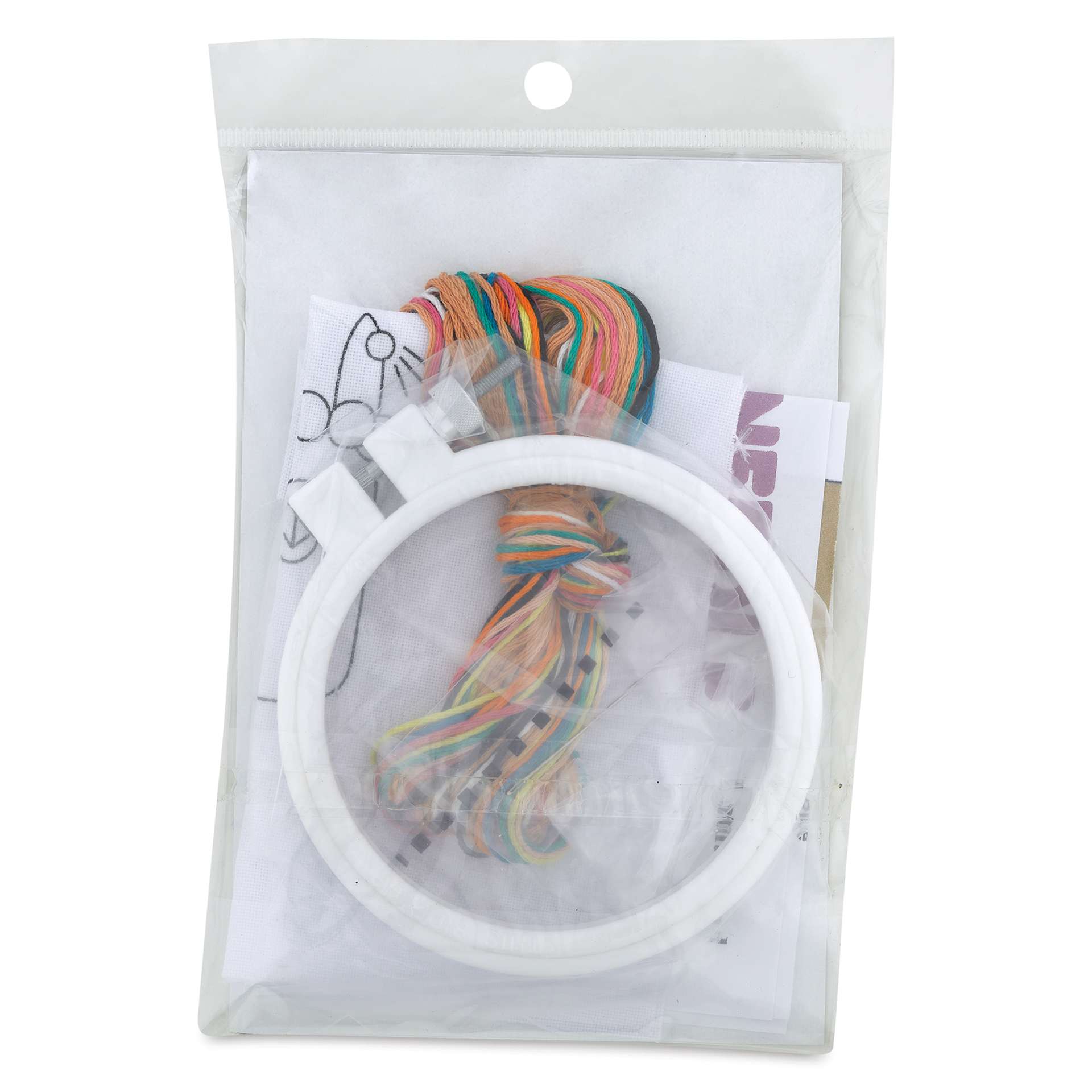 Design Works Thread Punch Needle Kit - Llama with Crown, back of the packaging