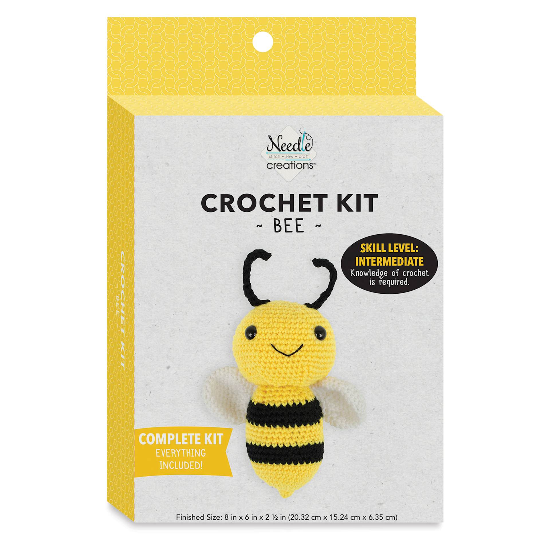 Needle Creations Crochet Kit - Bee V2 front of packaging
