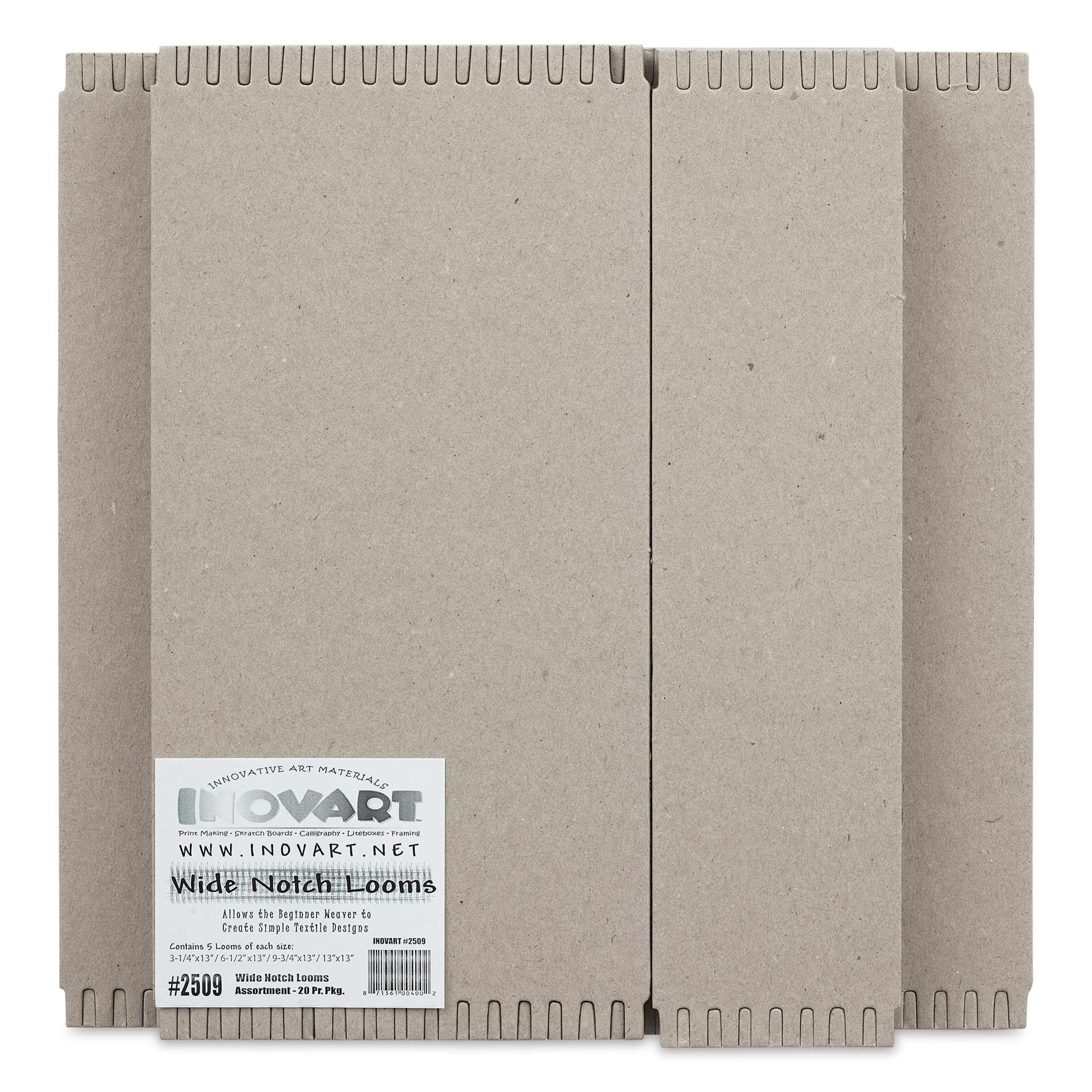 Wide Notch Chipboard Weaving Loom - Assorment, Pkg of 12