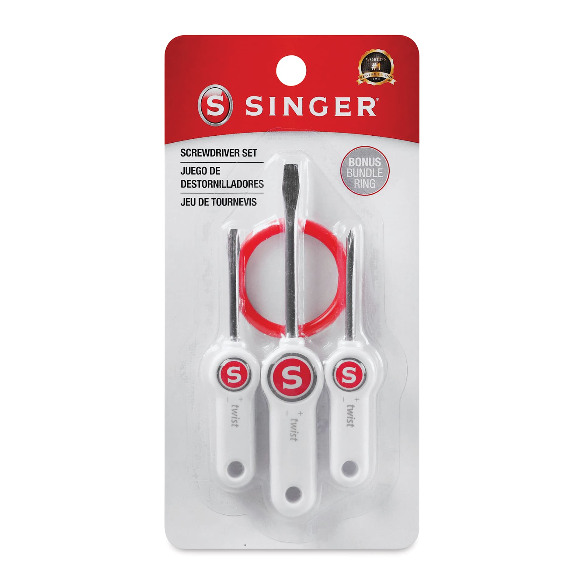 Singer Screwdriver Set - Pkg of 3, front of the packaging
