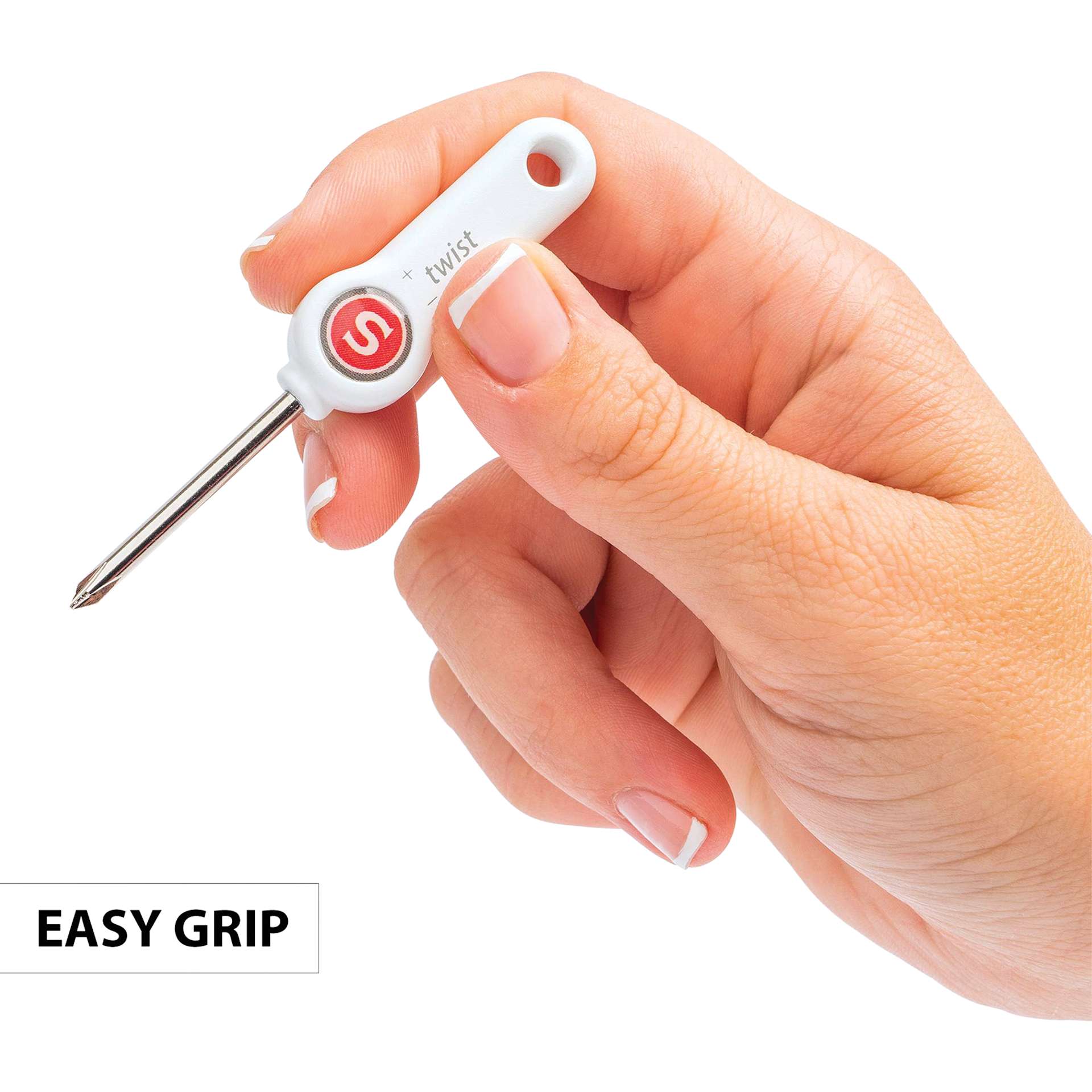 Singer Screwdriver Set - Pkg of 3, screwdriver in hand