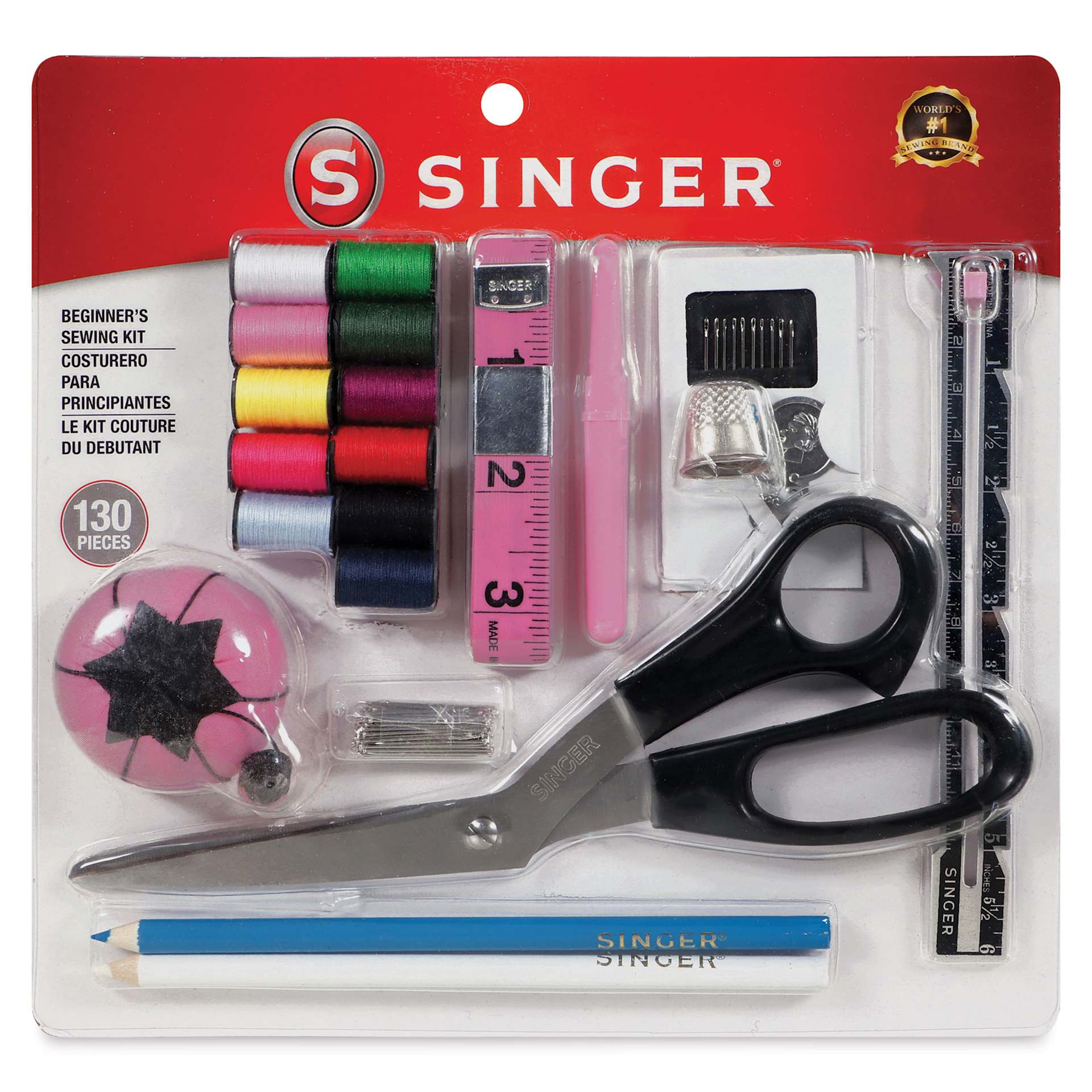 Singer Beginner's Sewing Kit - Set of 130 front of packaging