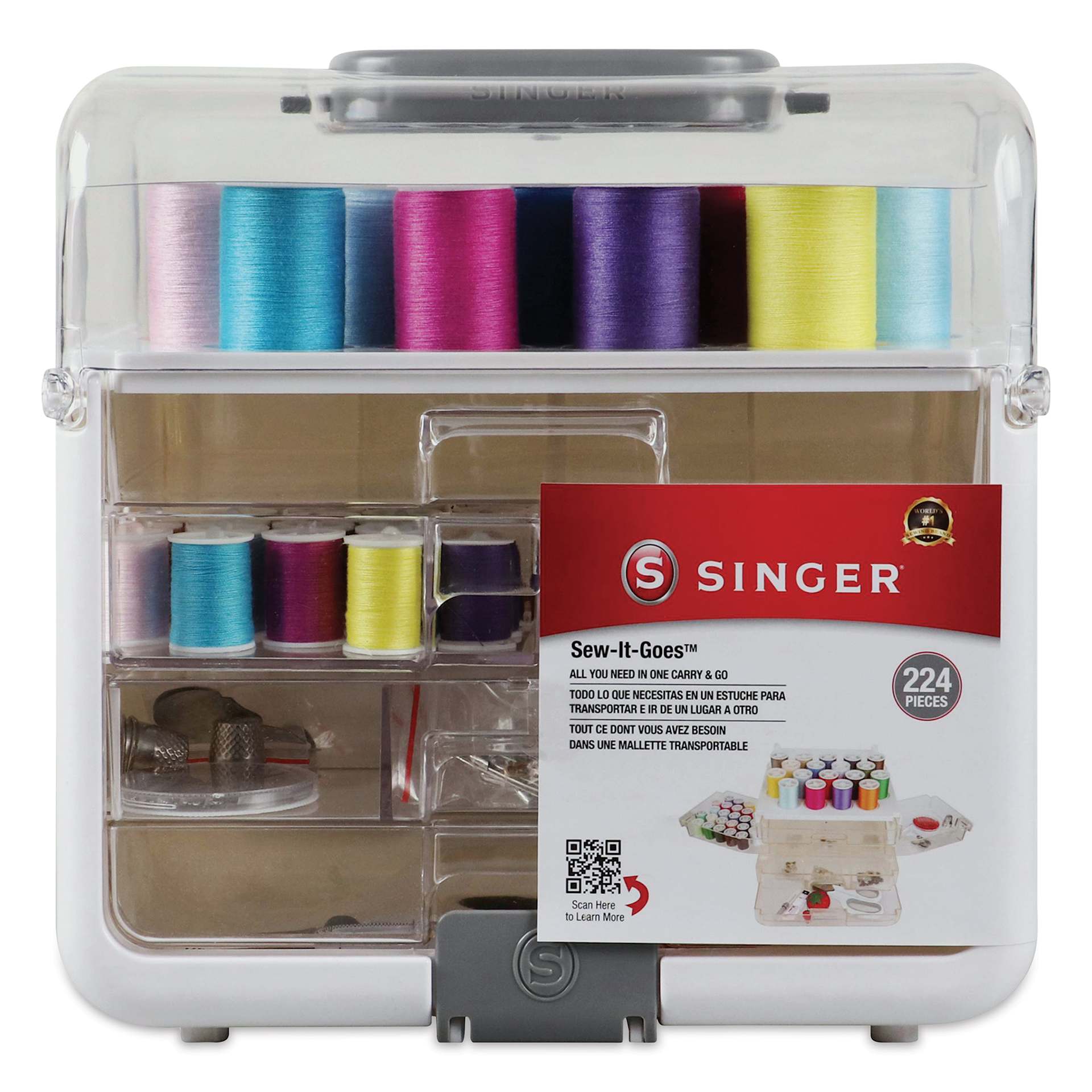 Singer Sew-It-Goes Sewing and Craft Storage Kit, front 