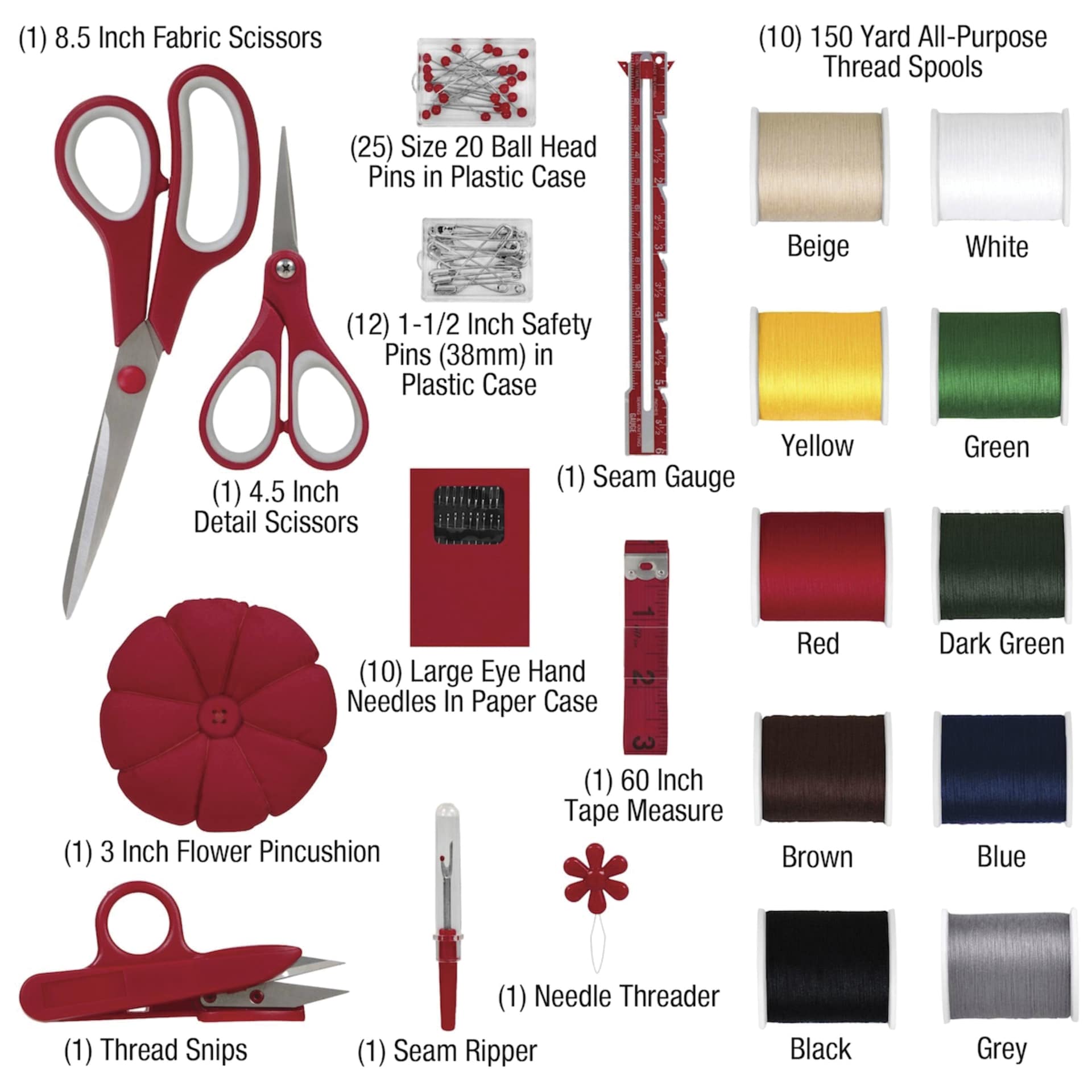 Singer Sewing Kit - Set of 65 - contents
