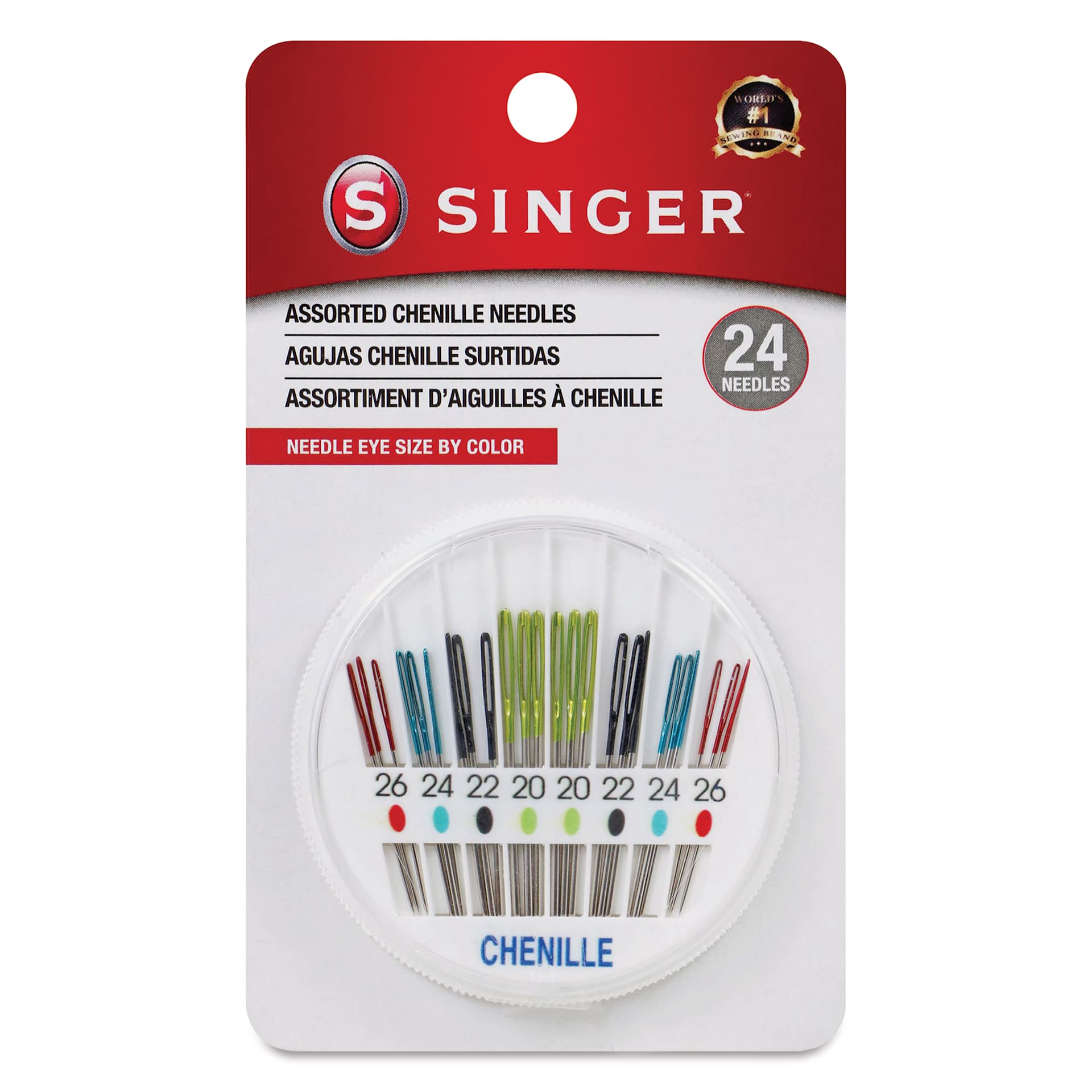 Singer Chenille Needle Set, front of the packaging