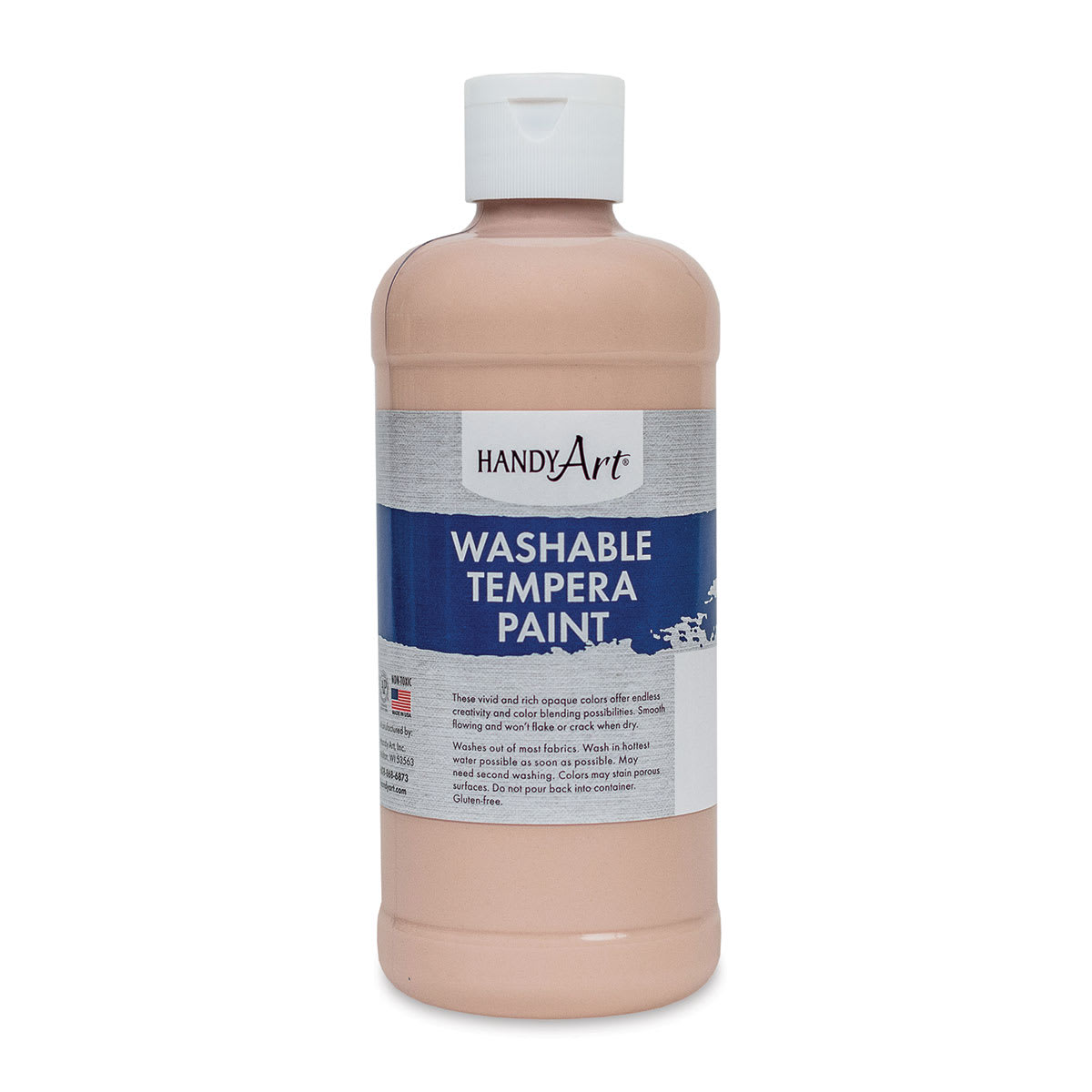 Handy Art Washable Paint - Peach, 16 oz