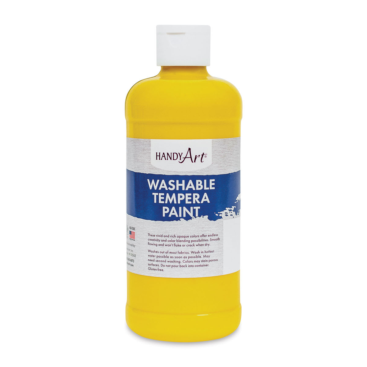 Handy Art Washable Paint - Yellow, 16 oz