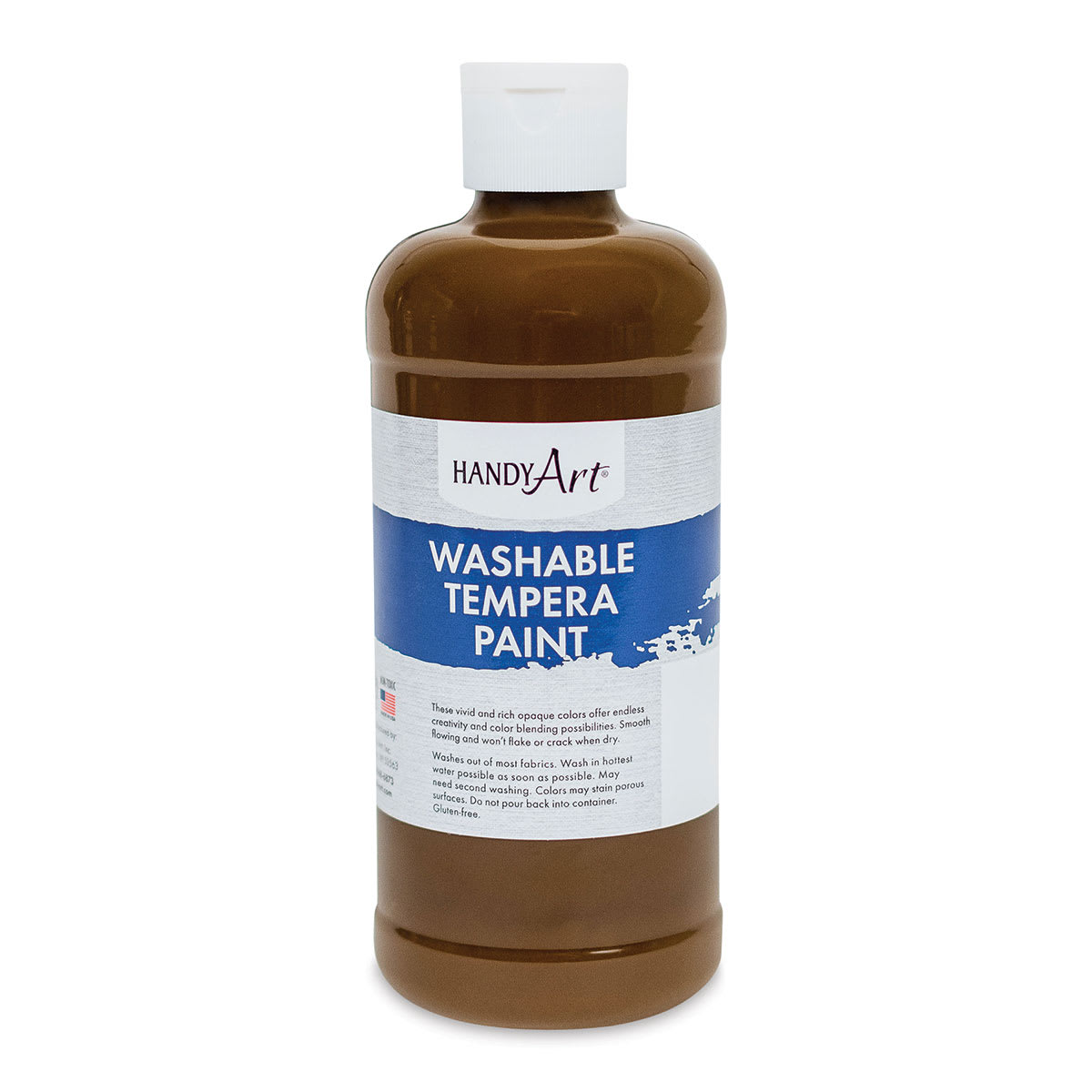 Handy Art Washable Paint - Brown, 16 oz