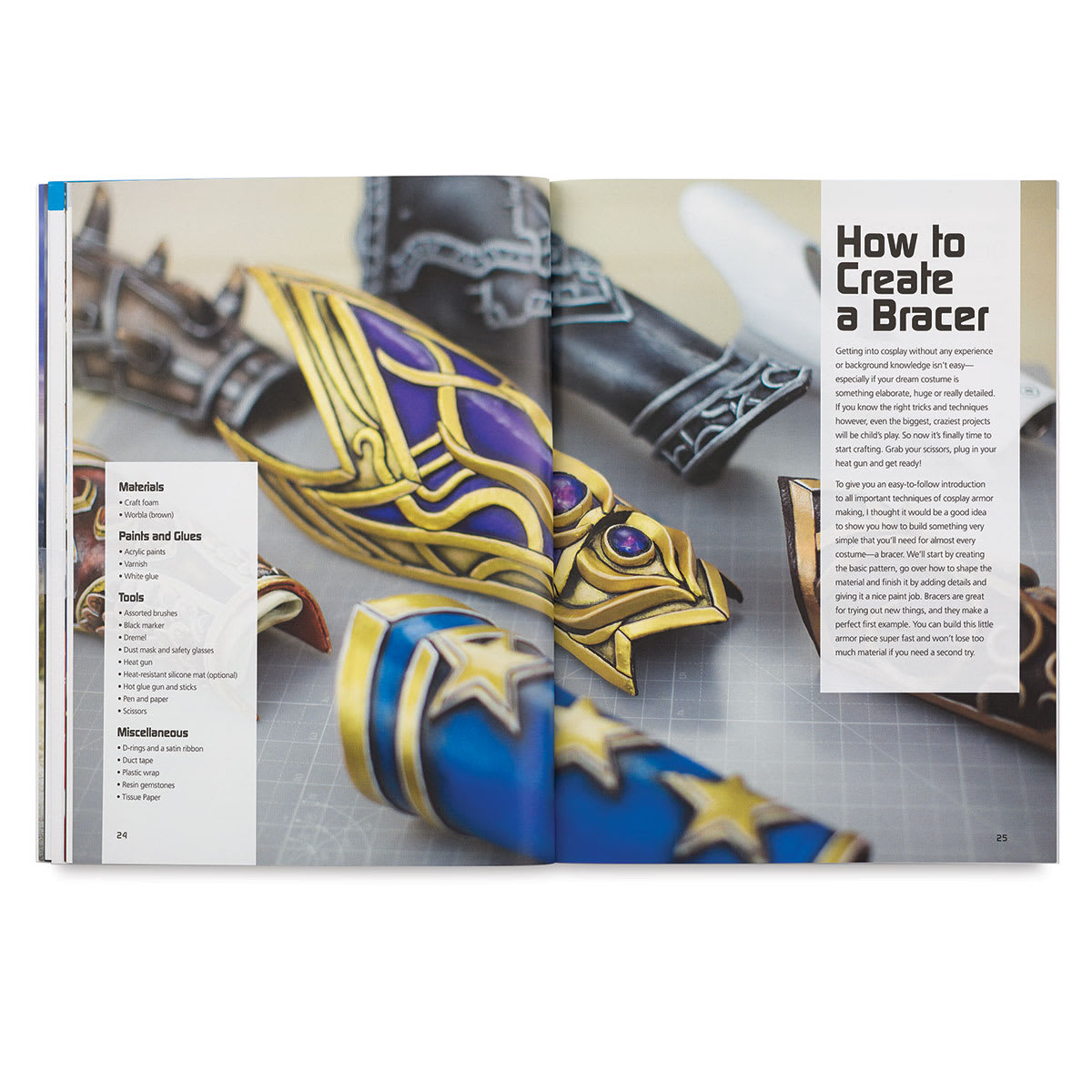 The Costume Making Guide - Inside Spread on How to Create a Brace
