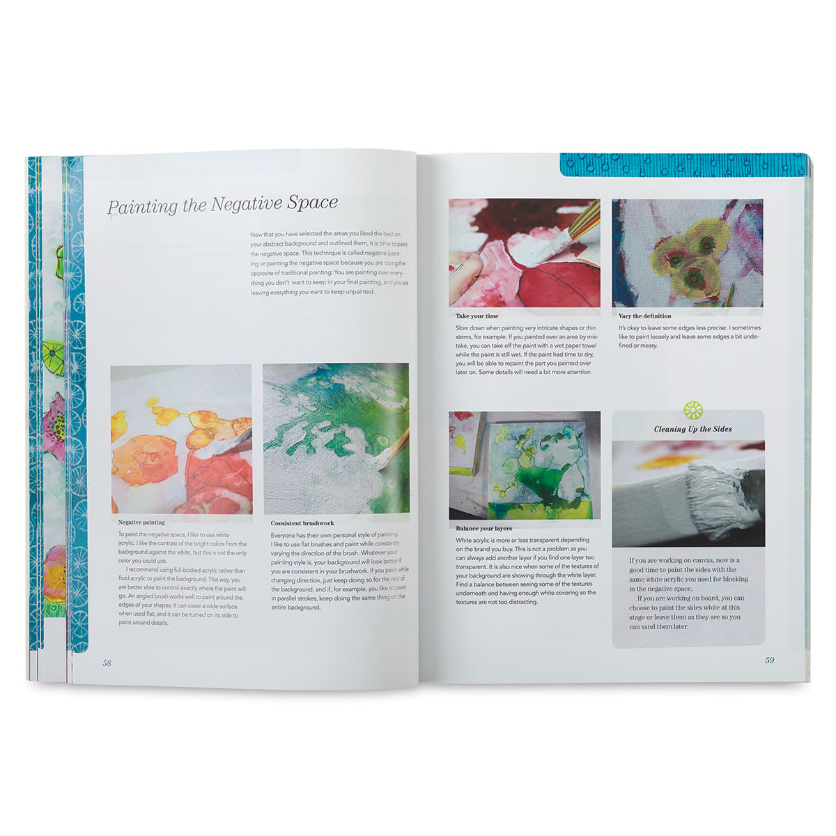 Painting Imaginary Flowers - Spread about dropping in colors to start work
