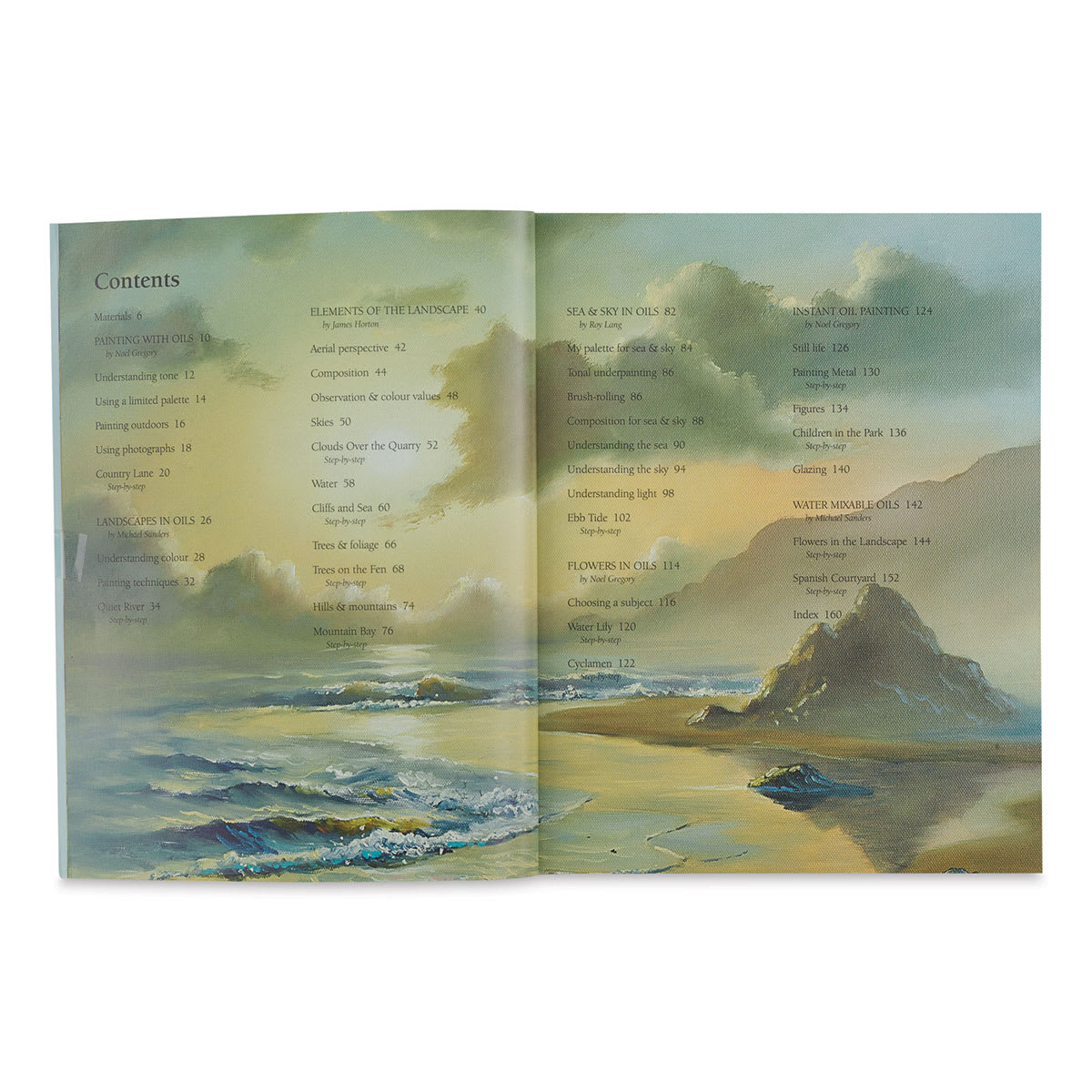 Oil Painting Step-By-Step - Inside spread of Table of Contents