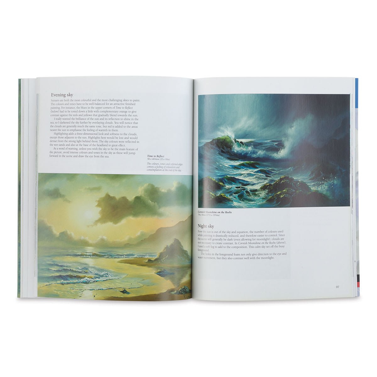 Oil Painting Step-By-Step - Inside spread on painting skies