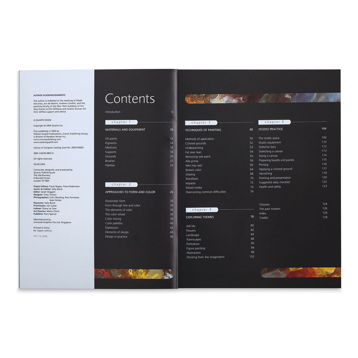 The Complete Oil Painter, Contents
