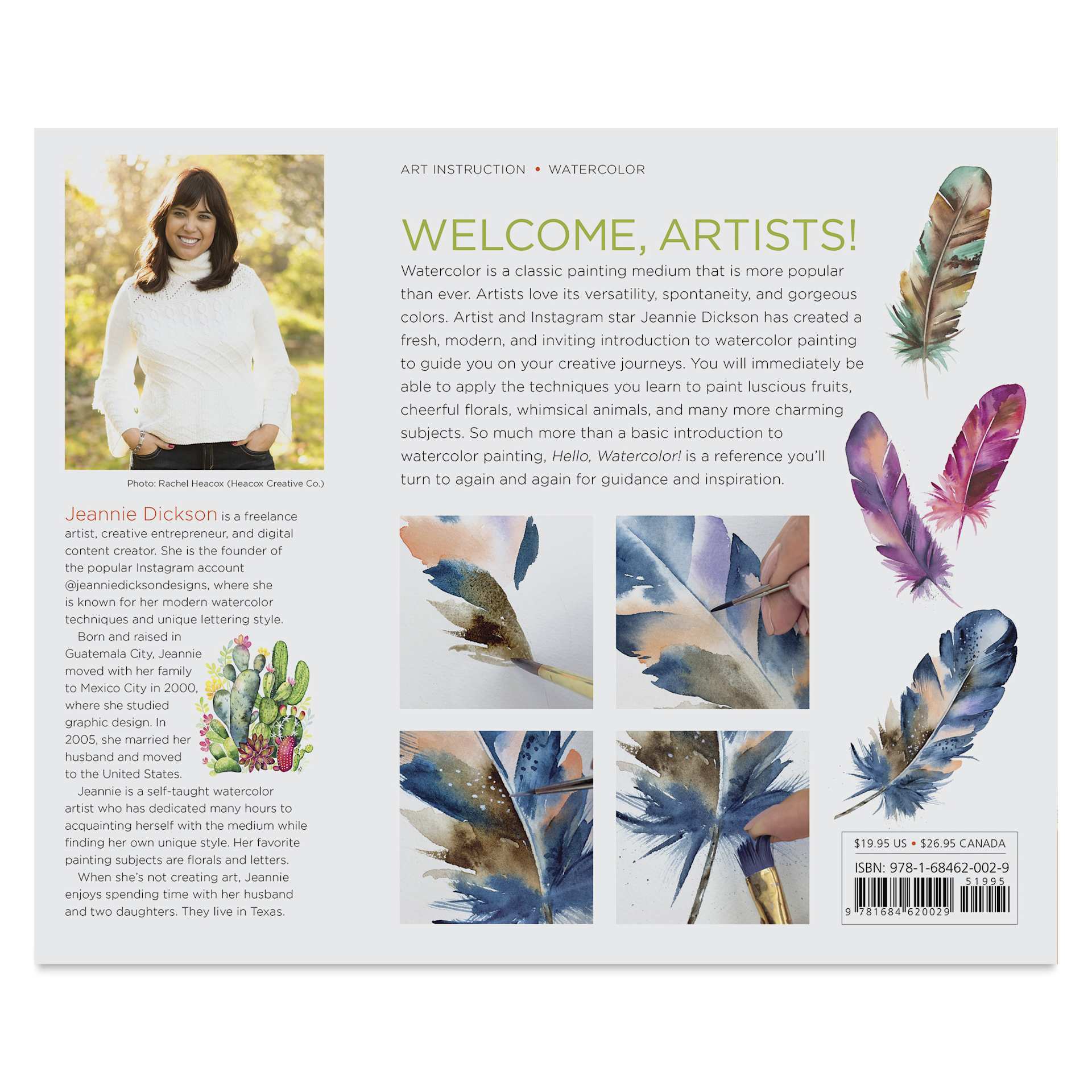 Hello, Watercolor! Activity Book, back cover