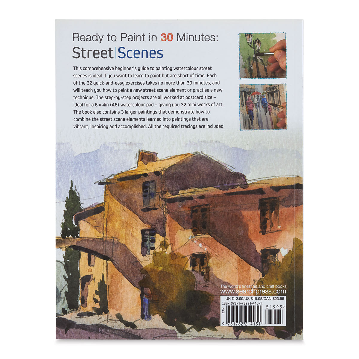 Ready to Paint in 30 Minutes: Street Scenes in Watercolour, Back Cover