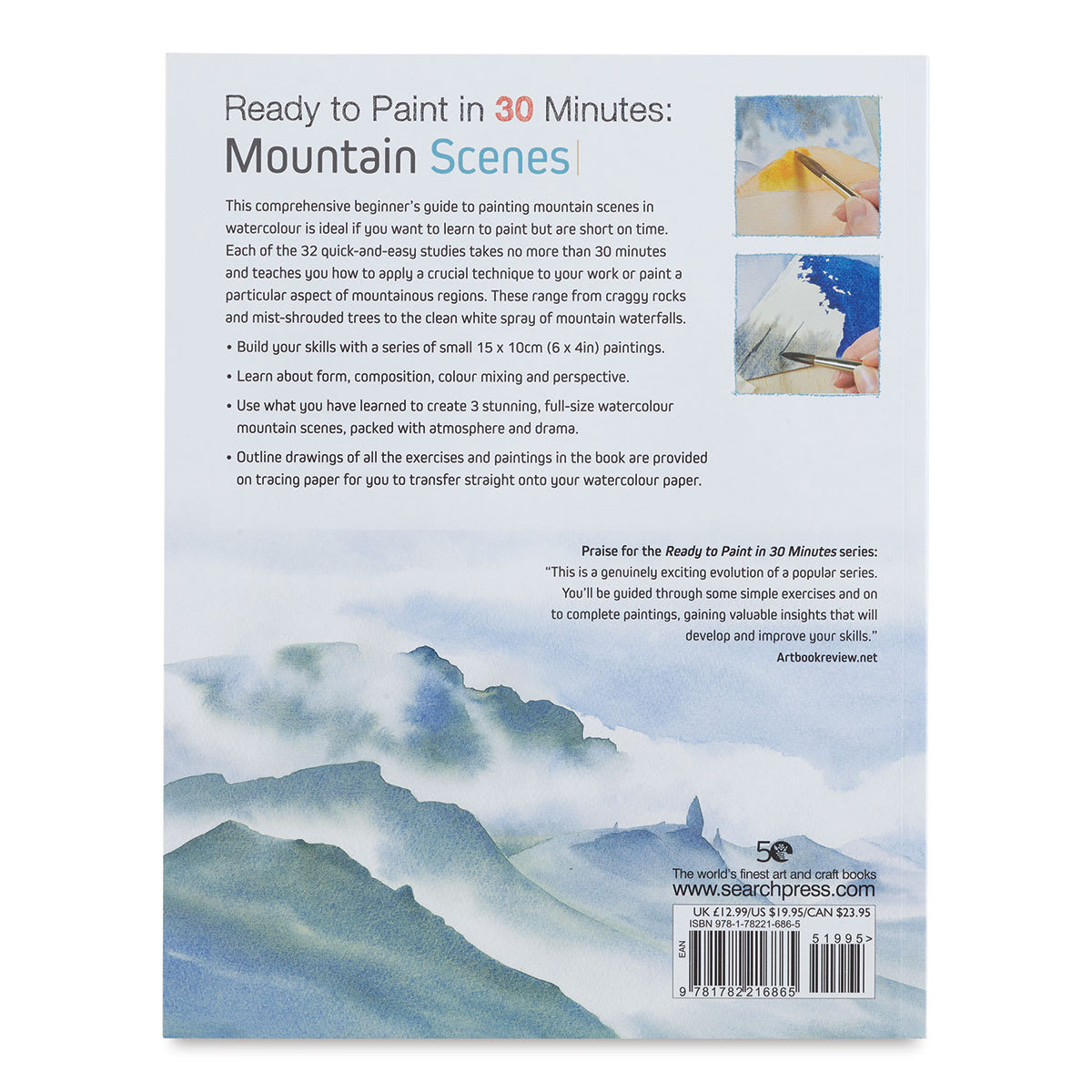 Ready to Paint in 30 Minutes: Mountain Scenes in Watercolour, Back Cover