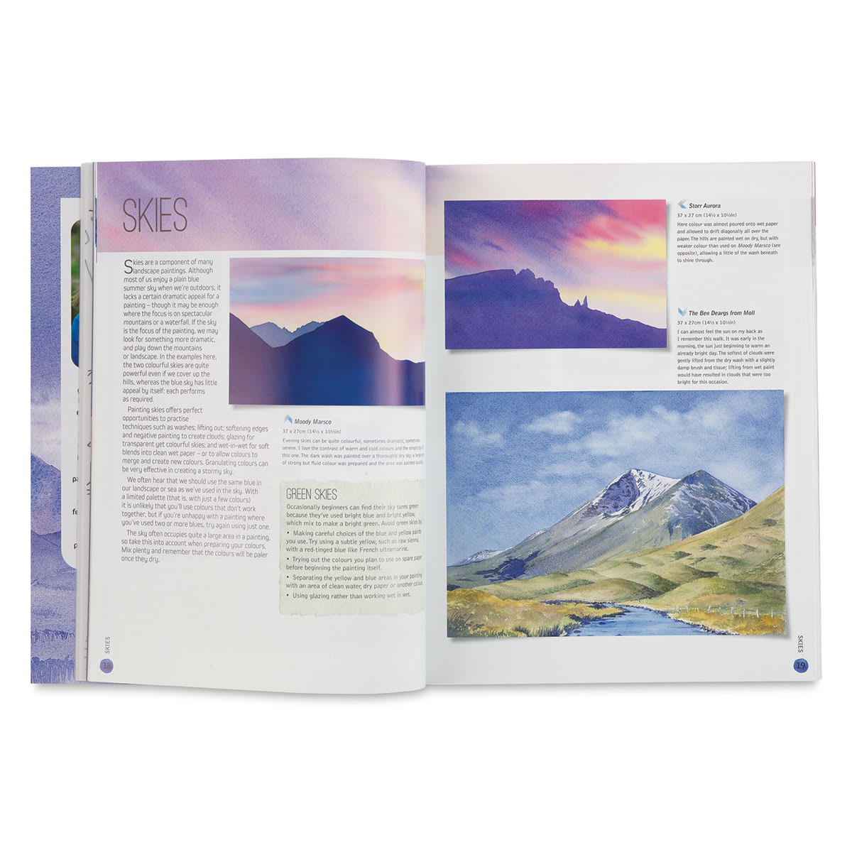 Ready to Paint in 30 Minutes: Mountain Scenes in Watercolour, Skies Page
