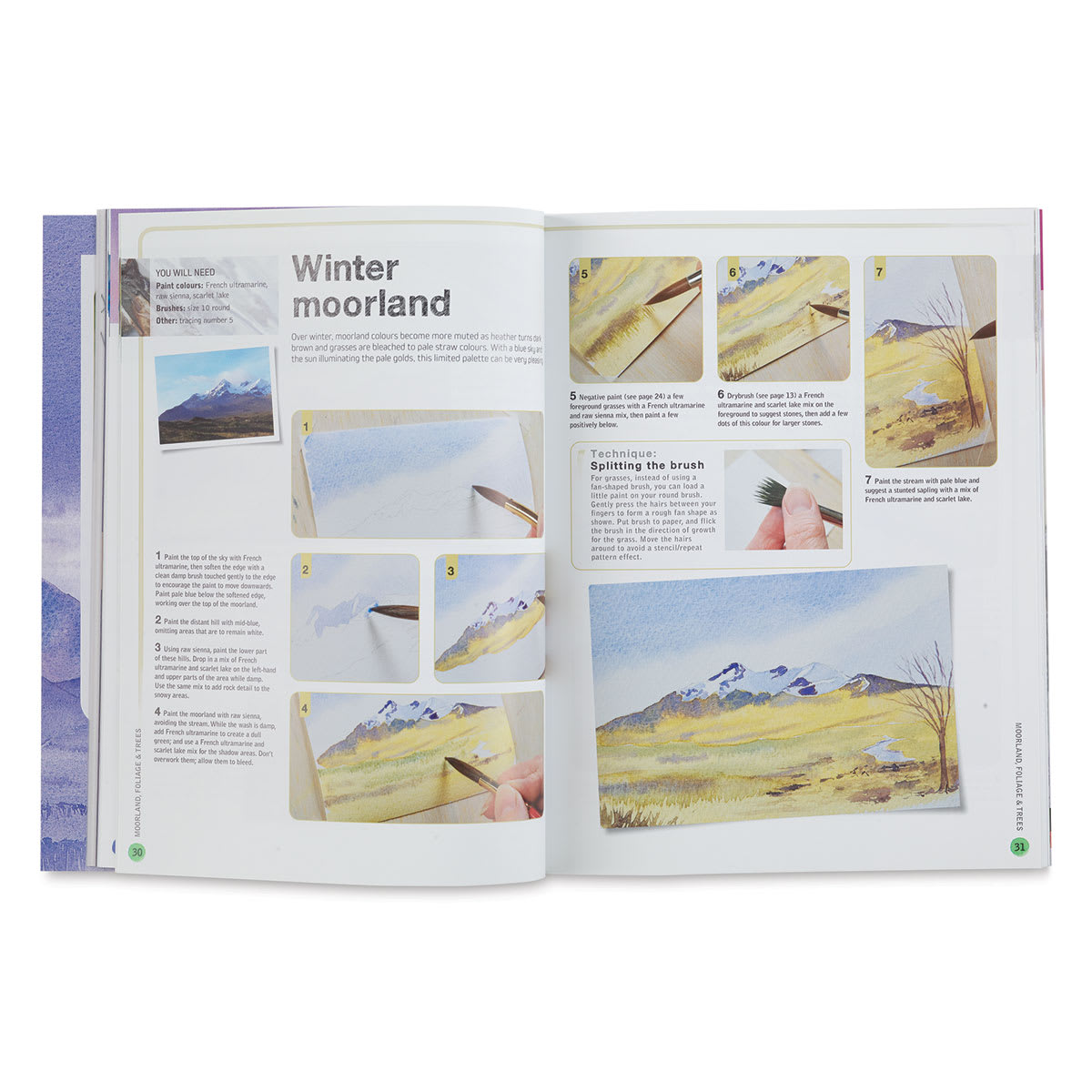 Ready to Paint in 30 Minutes: Mountain Scenes in Watercolour, Book Page
