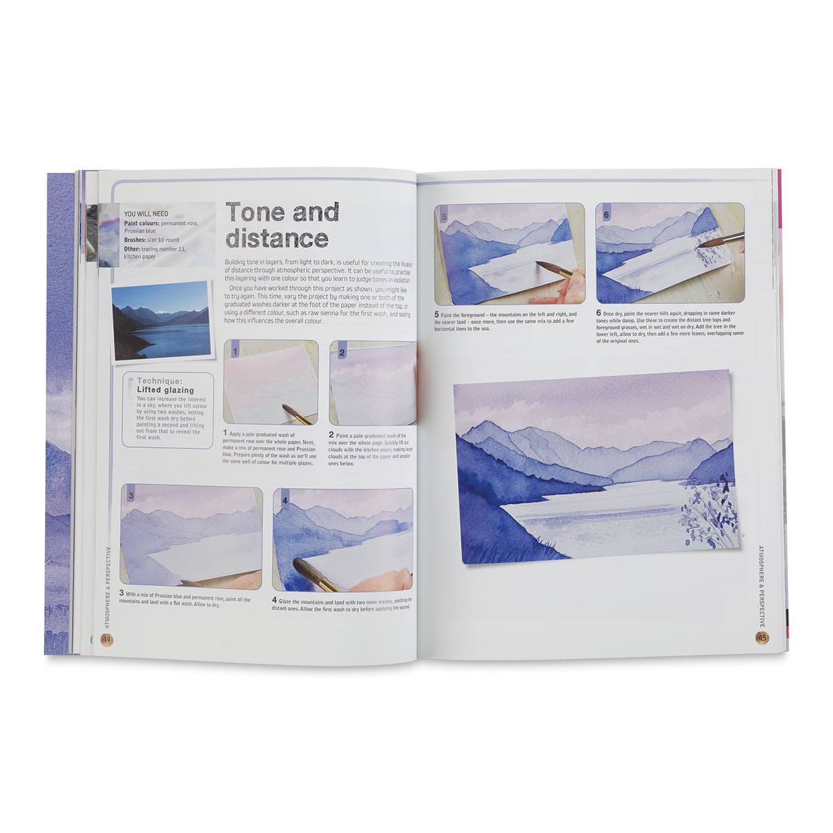 Ready to Paint in 30 Minutes: Mountain Scenes in Watercolour, Page in Book