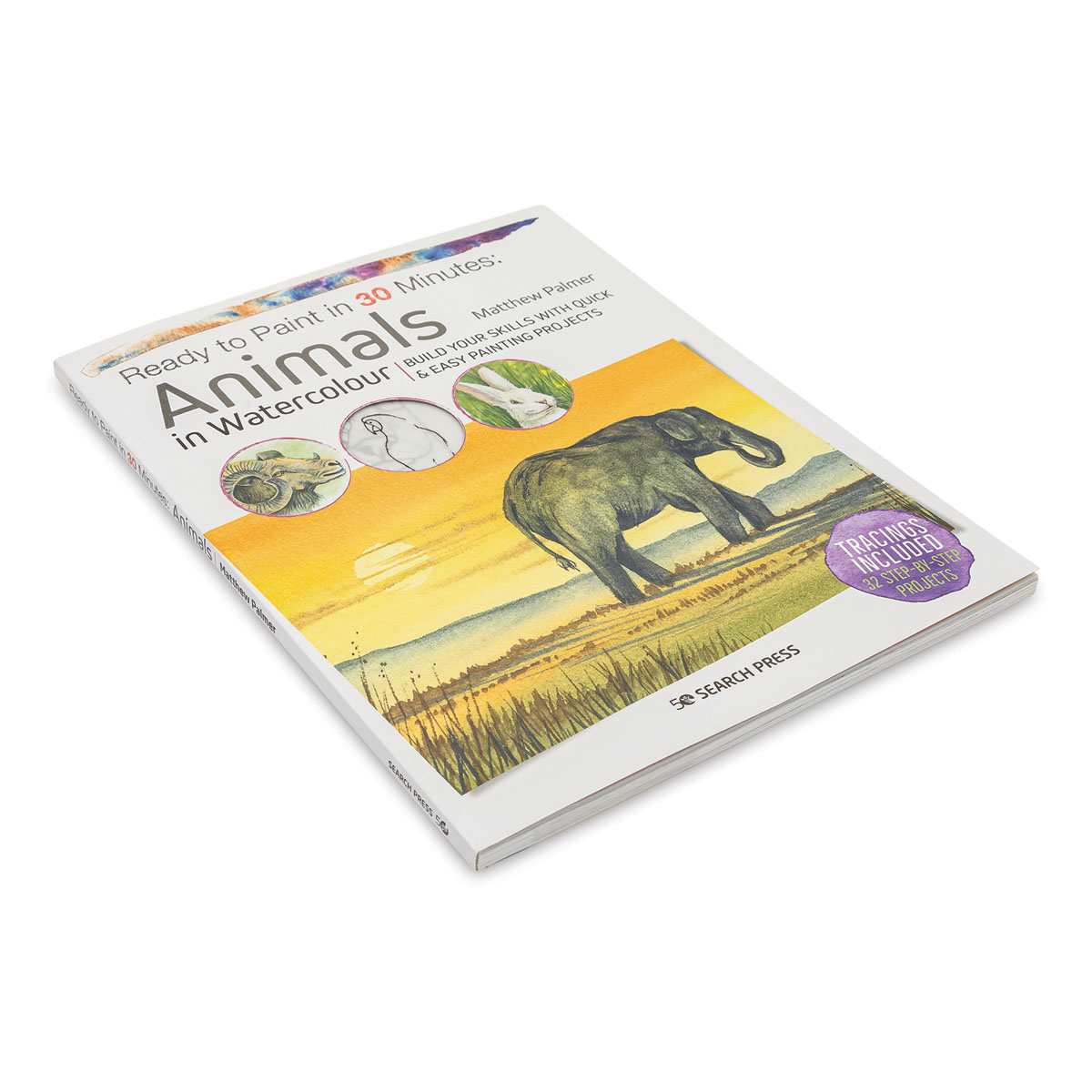 Ready to Paint in 30 Minutes: Animals (Book Cover, angled)