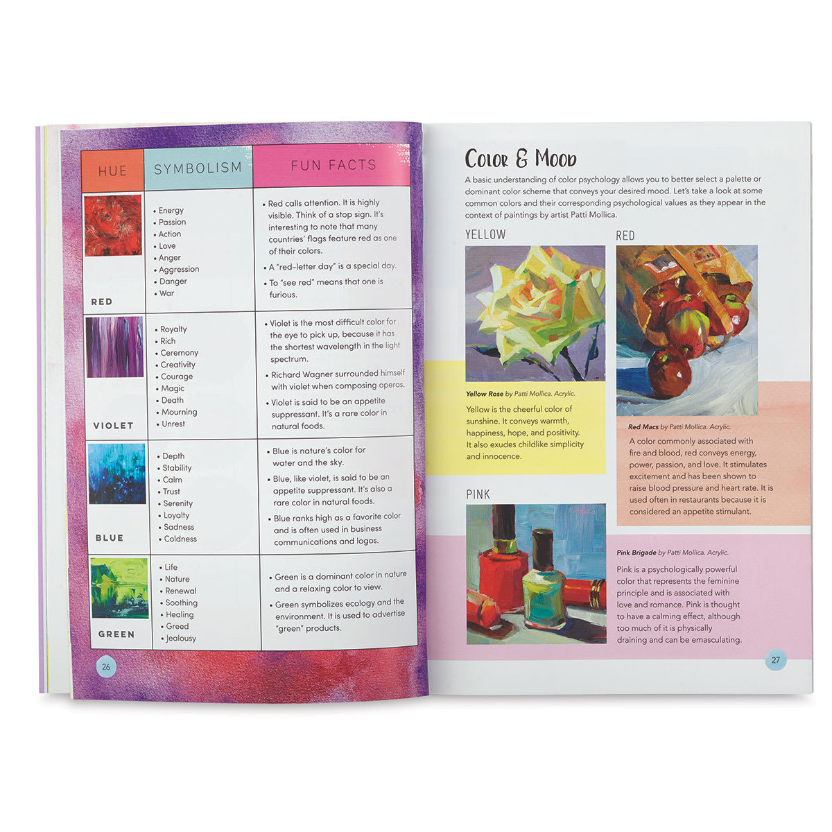 Artist Toolbox: Color - Inside spread discussing Color and Mood
