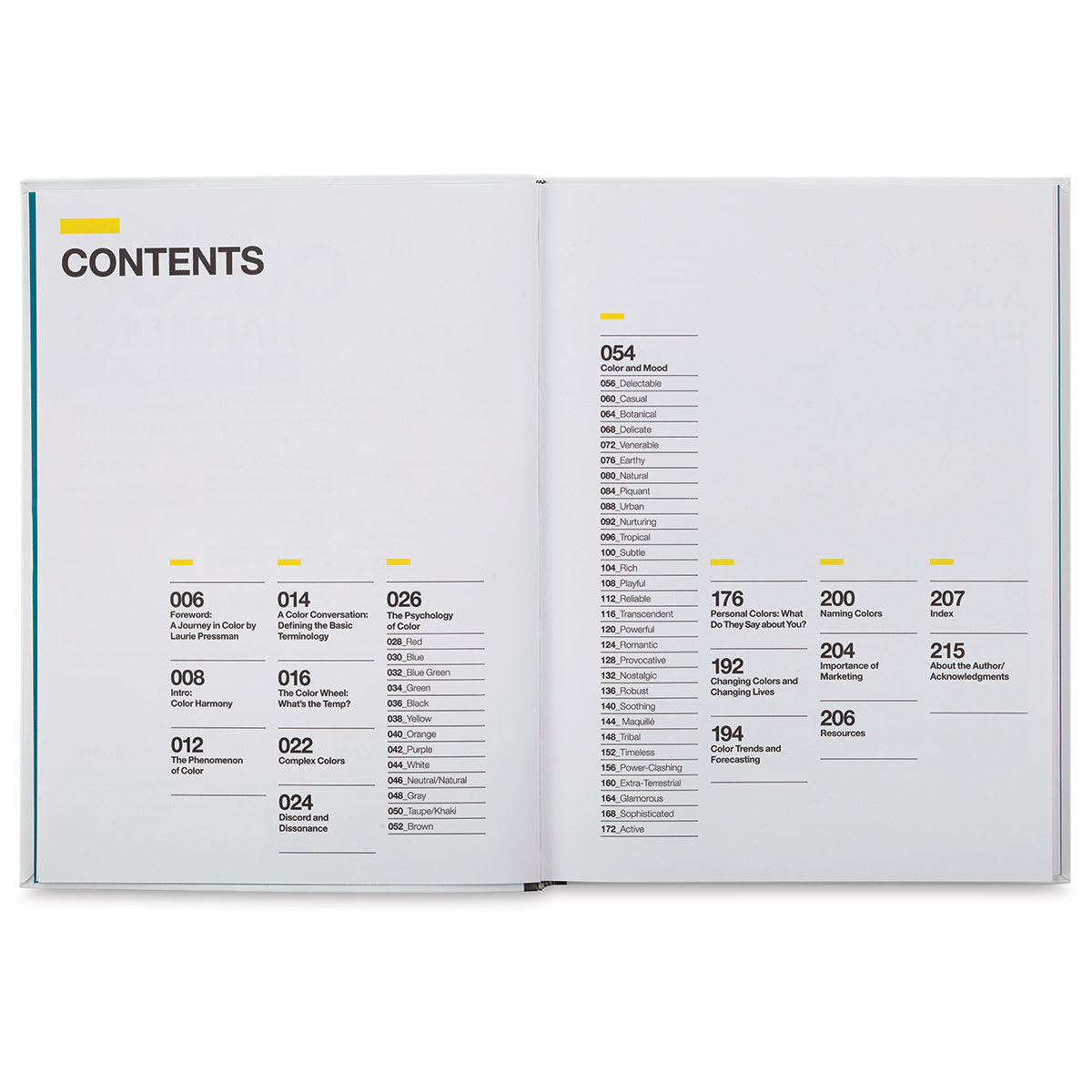 The Complete Color Harmony: Pantone Edition - Table of Contents
