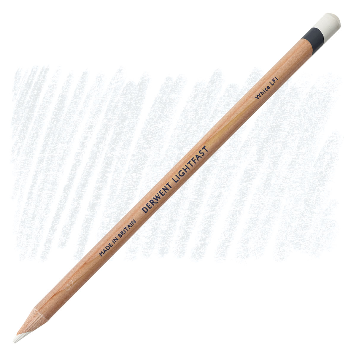 Derwent Lightfast Colored Pencil - White pencil and swatch