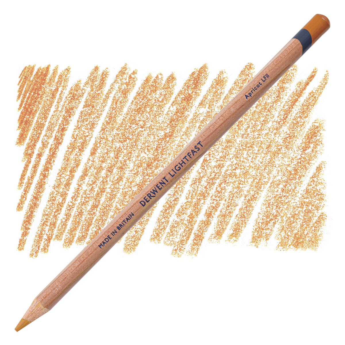 Derwent Lightfast Colored Pencil - Apricot pencil and swatch