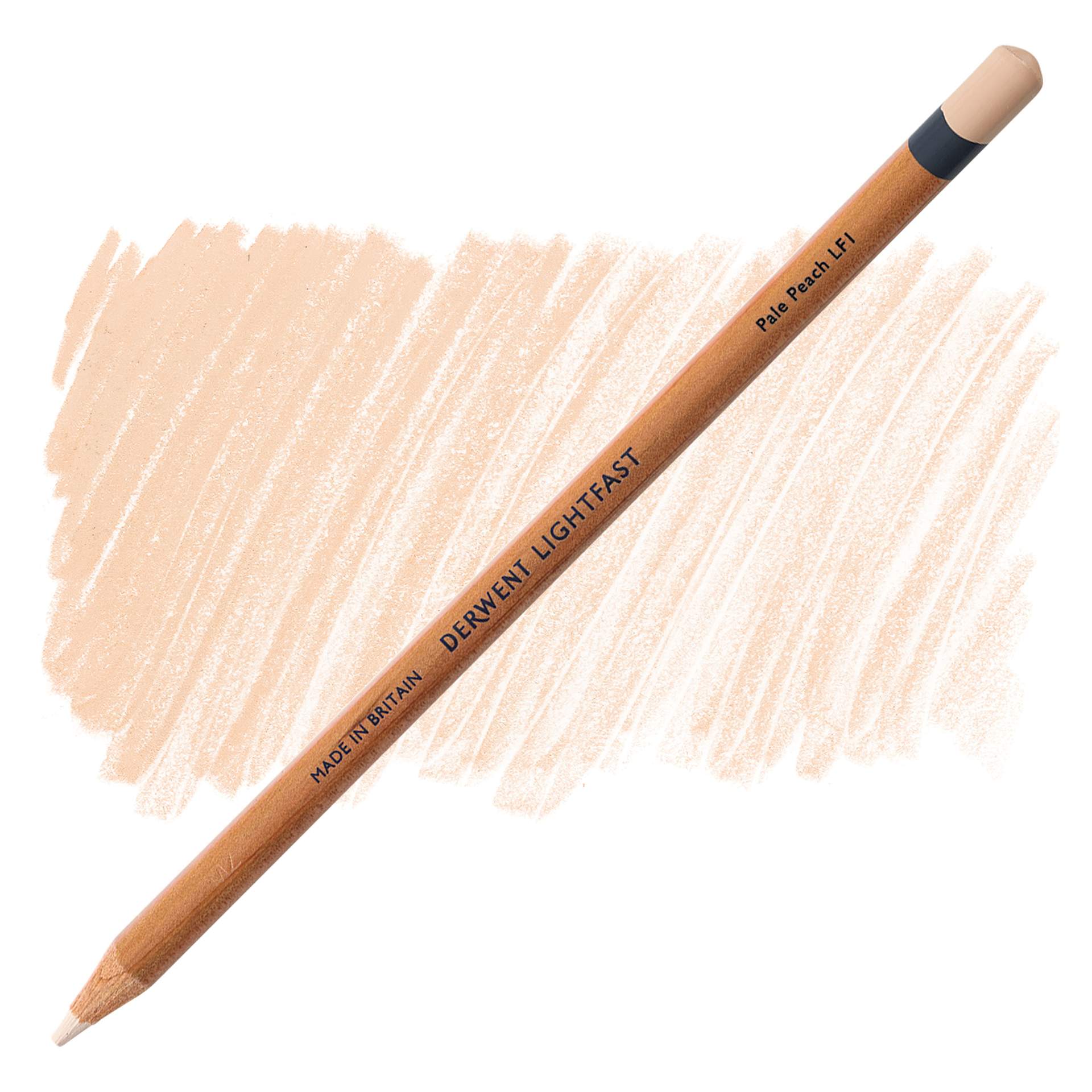 Derwent Lightfast Colored Pencil - Pale Peach pencil and swatch